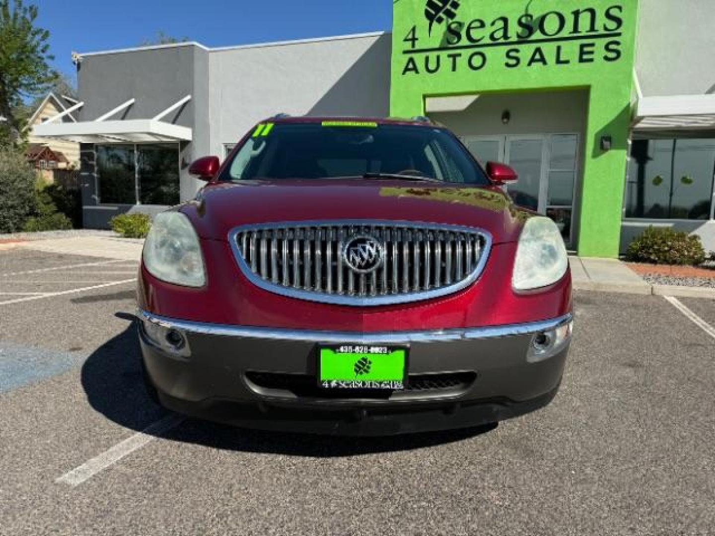 2011 Red Jewel Tintcoat /Ebony Leather Interi Buick Enclave CXL-2 FWD (5GAKRCED3BJ) with an 3.6L V6 DOHC 24V engine, 6-Speed Automatic Ov transmission, located at 940 North Main Street, Cedar City, UT, 84720, (435) 628-0023, 37.692936, -113.061897 - Photo#1