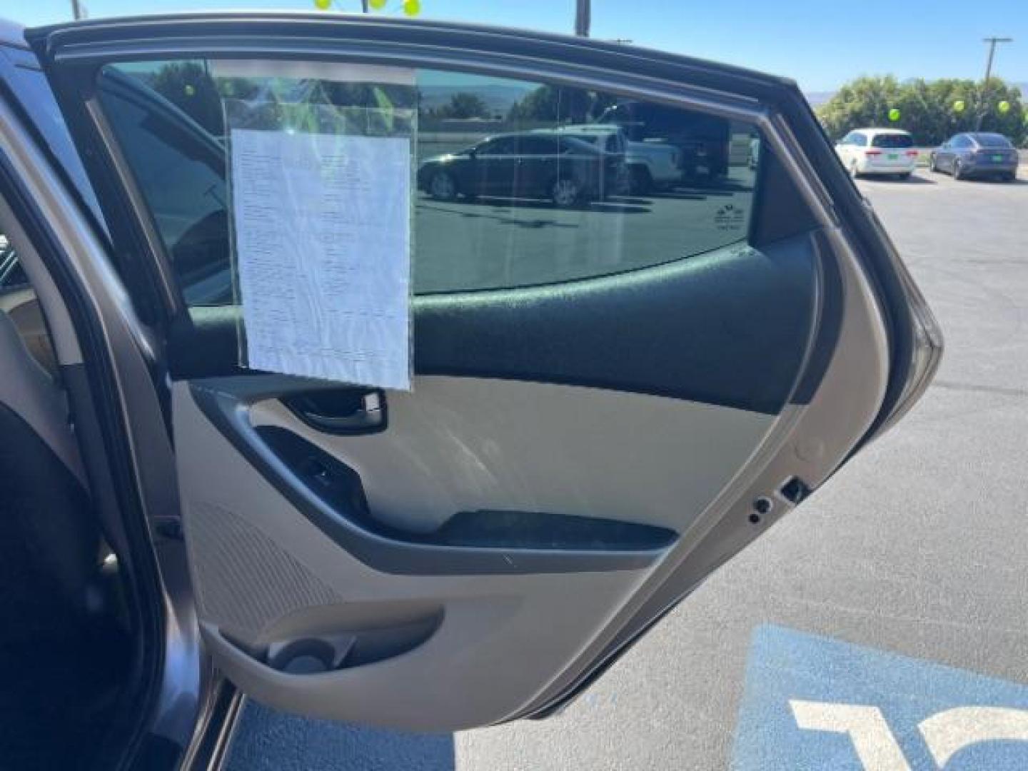 2014 Beige /Beige Hyundai Elantra GLS A/T (5NPDH4AE3EH) with an 1.8L L4 DOHC 16V engine, 6-Speed Automatic transmission, located at 940 North Main Street, Cedar City, UT, 84720, (435) 628-0023, 37.692936, -113.061897 - We specialize in helping ALL people get the best financing available. No matter your credit score, good, bad or none we can get you an amazing rate. Had a bankruptcy, divorce, or repossessions? We give you the green light to get your credit back on the road. Low down and affordable payments that fit - Photo#26