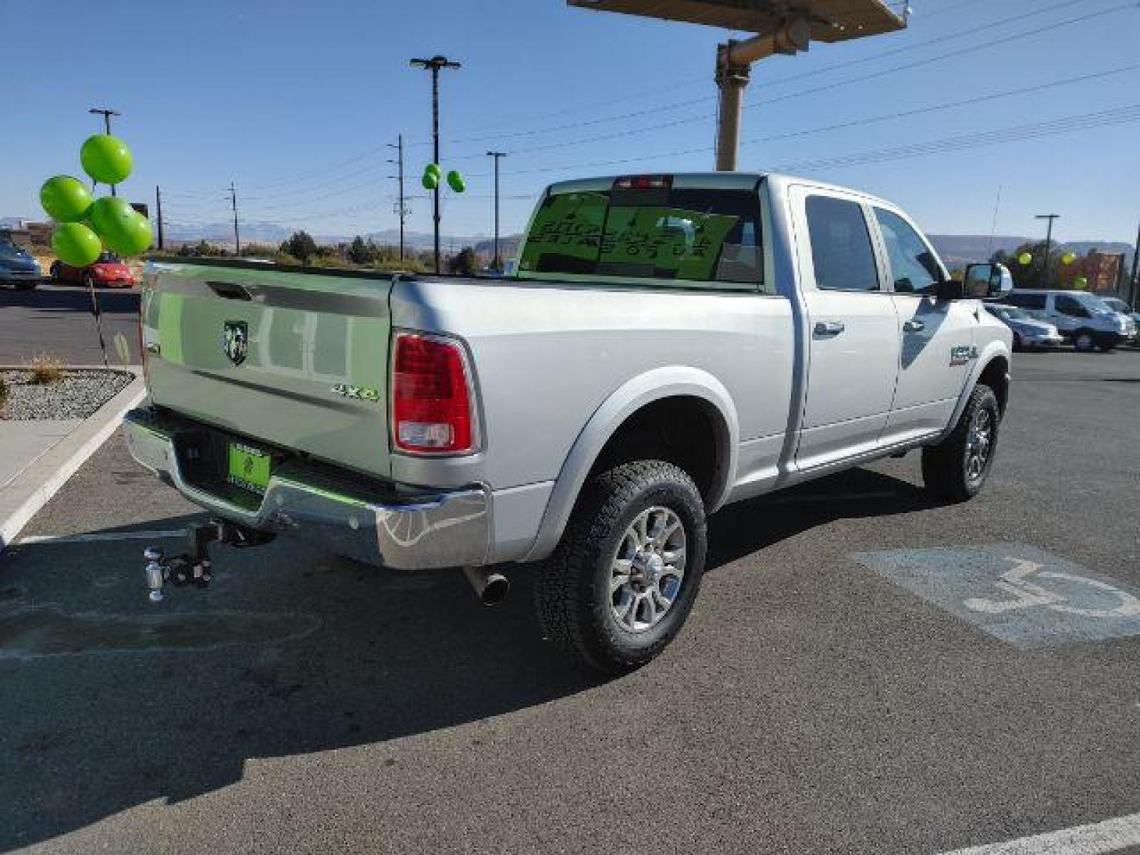 2017 Bright Silver Metallic Clear Coat /Black, leather RAM 2500 Laramie Crew Cab SWB 4WD (3C6UR5FL6HG) with an 6.7L L6 OHV 24V TURBO DIESEL engine, 6-Speed Automatic transmission, located at 1865 East Red Hills Pkwy, St. George, 84770, (435) 628-0023, 37.120850, -113.543640 - We specialize in helping ALL people get the best financing available. No matter your credit score, good, bad or none we can get you an amazing rate. Had a bankruptcy, divorce, or repossessions? We give you the green light to get your credit back on the road. Low down and affordable payments that fit - Photo #6