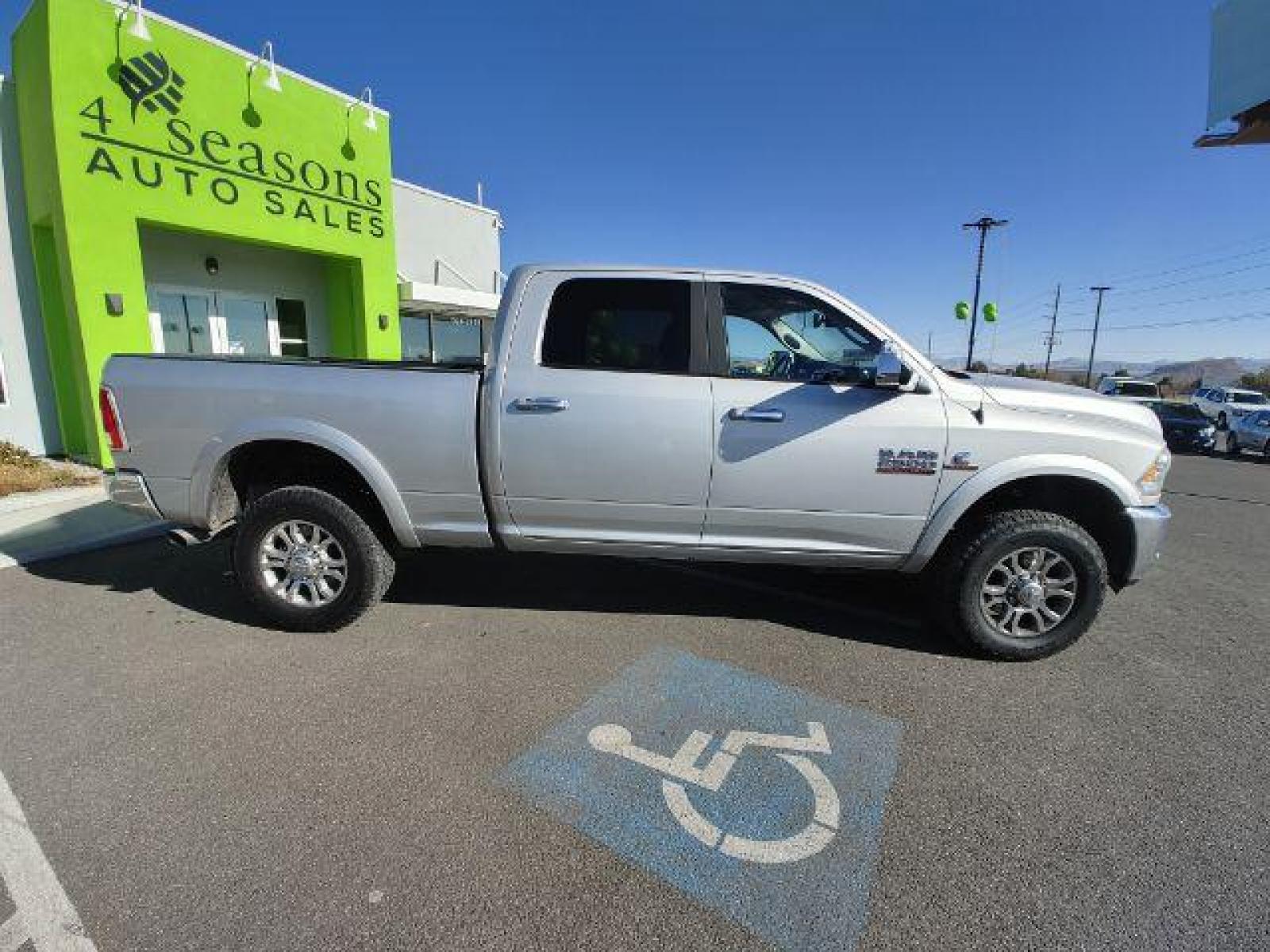2017 Bright Silver Metallic Clear Coat /Black, leather RAM 2500 Laramie Crew Cab SWB 4WD (3C6UR5FL6HG) with an 6.7L L6 OHV 24V TURBO DIESEL engine, 6-Speed Automatic transmission, located at 1865 East Red Hills Pkwy, St. George, 84770, (435) 628-0023, 37.120850, -113.543640 - We specialize in helping ALL people get the best financing available. No matter your credit score, good, bad or none we can get you an amazing rate. Had a bankruptcy, divorce, or repossessions? We give you the green light to get your credit back on the road. Low down and affordable payments that fit - Photo #7