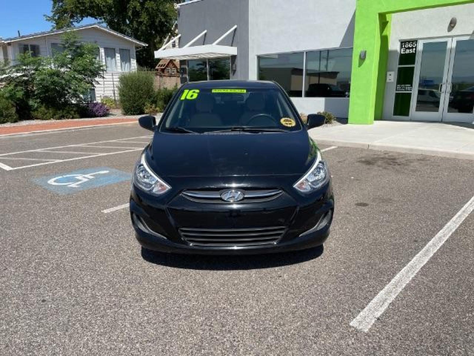 2016 Ultra Black /Gray, cloth Hyundai Accent SE 4-Door 6A (KMHCT4AE7GU) with an 1.6L L4 DOHC 16V engine, 6 Speed manual transmission, located at 1865 East Red Hills Pkwy, St. George, 84770, (435) 628-0023, 37.120850, -113.543640 - We specialize in helping ALL people get the best financing available. No matter your credit score, good, bad or none we can get you an amazing rate. Had a bankruptcy, divorce, or repossessions? We give you the green light to get your credit back on the road. Low down and affordable payments that fit - Photo #2