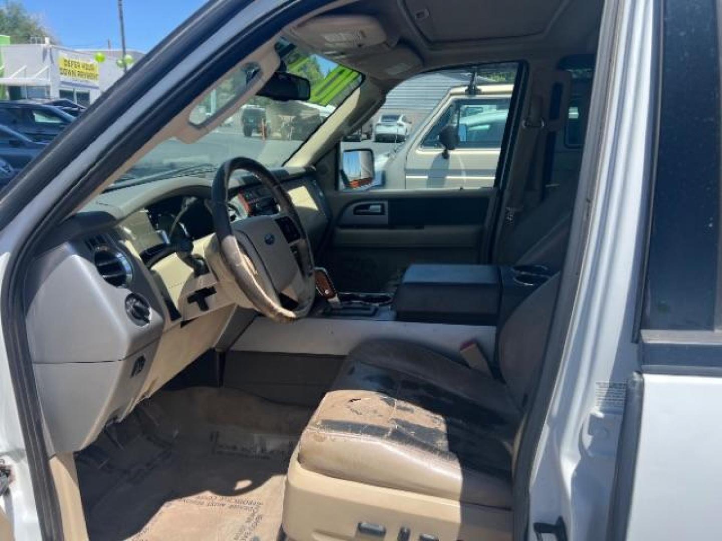 2010 Oxford White /Camel Leather Interi Ford Expedition Eddie Bauer 4WD (1FMJU1J58AE) with an 5.4L V8 SOHC 16V FFV engine, 6-Speed Automatic transmission, located at 1865 East Red Hills Pkwy, St. George, 84770, (435) 628-0023, 37.120850, -113.543640 - This vehicle is a Mechanic Special. This means it will need some love. Runs a drives fine but has body damage, leaks or other mechanical issues. It did NOT pass our 50 point inspection. Get a great deal on a less than perfect car. These cars do NOT qualify for our in house financing. Cash and carry, - Photo#9