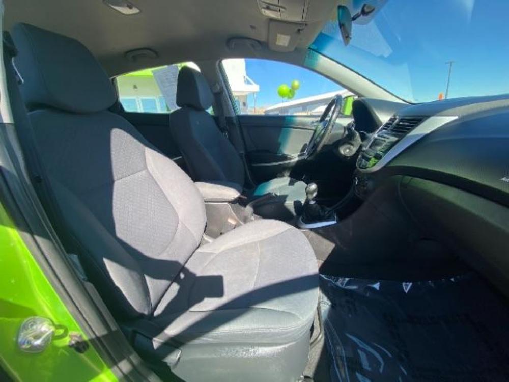 2014 Electrolyte Green Pearl /Black Hyundai Accent SE 5-Door (KMHCU5AE7EU) with an 1.6L L4 DOHC 16V engine, 5-Speed Manual transmission, located at 1865 East Red Hills Pkwy, St. George, 84770, (435) 628-0023, 37.120850, -113.543640 - Photo #6