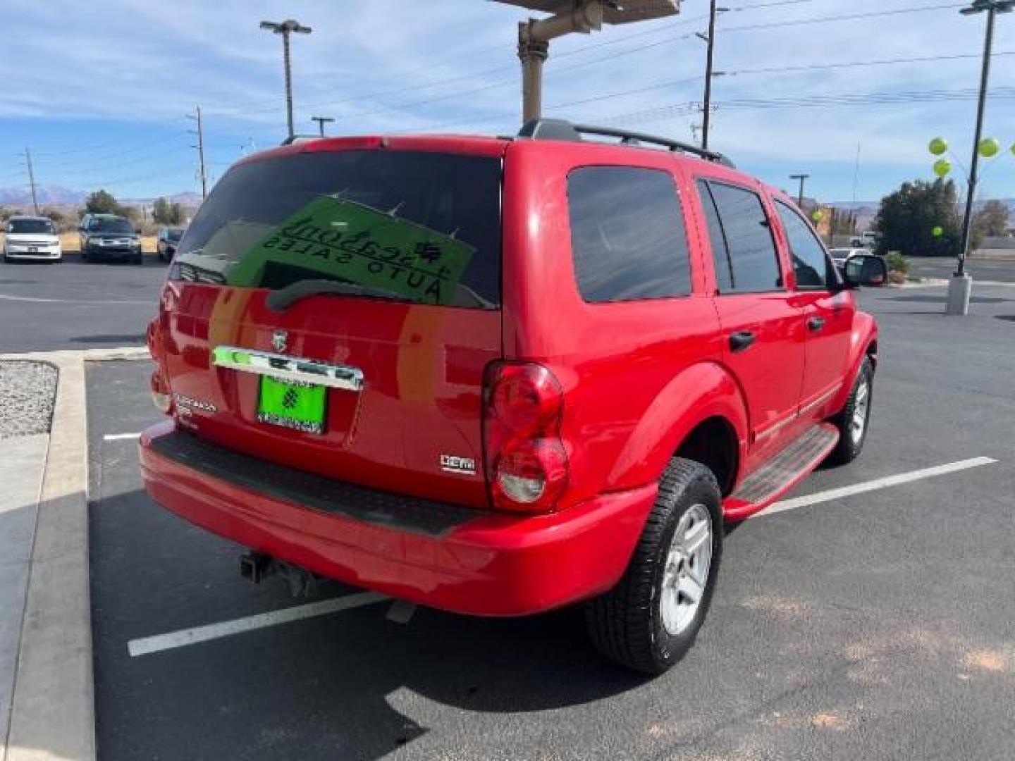 2004 Flame Red /Dark Khaki/Light Graystone Leather Interior Dodge Durango Limited 2WD (1D8HD58D14F) with an 5.7L V8 OHV 16V engine, 5-Speed Automatic transmission, located at 1865 East Red Hills Pkwy, St. George, 84770, (435) 628-0023, 37.120850, -113.543640 - We specialize in helping ALL people get the best financing available. No matter your credit score, good, bad or none we can get you an amazing rate. Had a bankruptcy, divorce, or repossessions? We give you the green light to get your credit back on the road. Low down and affordable payments that fit - Photo#6