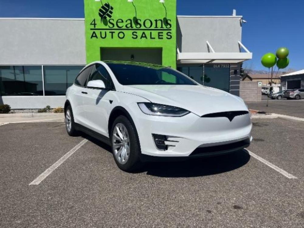 2019 Pearl White Multi-Coat /All Black, leatherette Tesla Model X Standard Range (5YJXCAE21KF) with an ELECTRIC engine, 1-Speed Automatic transmission, located at 1865 East Red Hills Pkwy, St. George, 84770, (435) 628-0023, 37.120850, -113.543640 - Photo #0