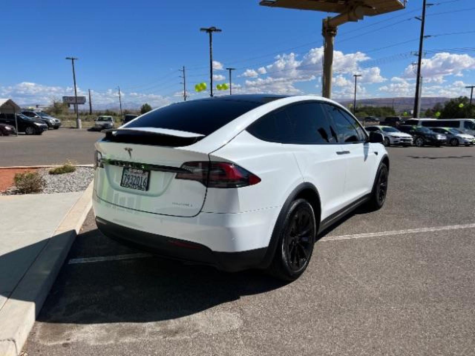 2019 Pearl White Multi-Coat /All Black, leatherette Tesla Model X Standard Range (5YJXCAE21KF) with an ELECTRIC engine, 1-Speed Automatic transmission, located at 1865 East Red Hills Pkwy, St. George, 84770, (435) 628-0023, 37.120850, -113.543640 - AWD, 7 Seats, Autopilot, Raven, Cold weather package, Adaptive suspension, Tow hitch, 2 remotes, FSD computer 3.0 upgrade. Gets 270 miles on a full charge. Black chrome delete vinyl (removeable). This is a beautiful 1 owner MX for way less money and less waiting compared to ordering from Tesla. Bump - Photo #9