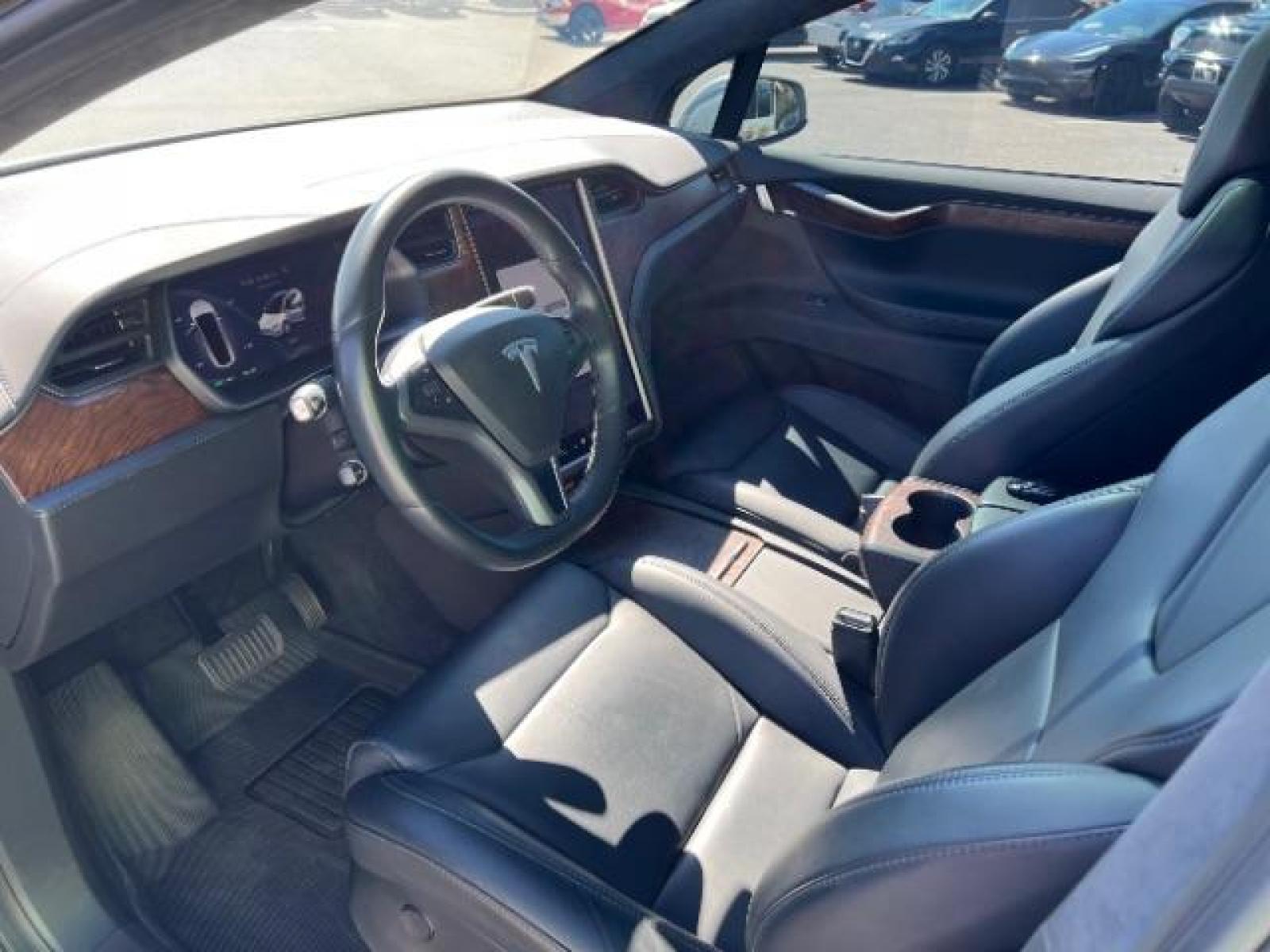 2019 Pearl White Multi-Coat /All Black, leatherette Tesla Model X Standard Range (5YJXCAE21KF) with an ELECTRIC engine, 1-Speed Automatic transmission, located at 1865 East Red Hills Pkwy, St. George, 84770, (435) 628-0023, 37.120850, -113.543640 - AWD, 7 Seats, Autopilot, Raven, Cold weather package, Adaptive suspension, Tow hitch, 2 remotes, FSD computer 3.0 upgrade. Gets 270 miles on a full charge. Black chrome delete vinyl (removeable). This is a beautiful 1 owner MX for way less money and less waiting compared to ordering from Tesla. Bump - Photo #22
