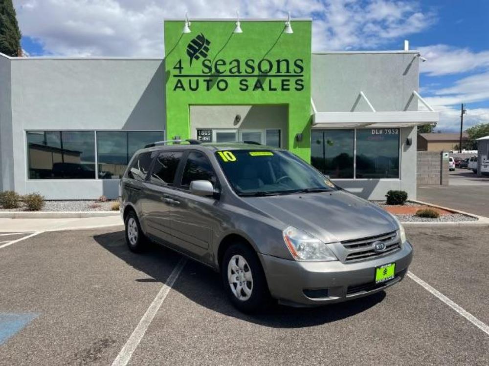 2010 Clear Silver Metallic /Gray Cloth Interior Kia Sedona LX LWB (KNDMG4C33A6) with an 3.8L V6 DOHC 24V engine, 5-Speed Automatic transmission, located at 1865 East Red Hills Pkwy, St. George, 84770, (435) 628-0023, 37.120850, -113.543640 - We specialize in helping ALL people get the best financing available. No matter your credit score, good, bad or none we can get you an amazing rate. Had a bankruptcy, divorce, or repossessions? We give you the green light to get your credit back on the road. Low down and affordable payments that fit - Photo #0
