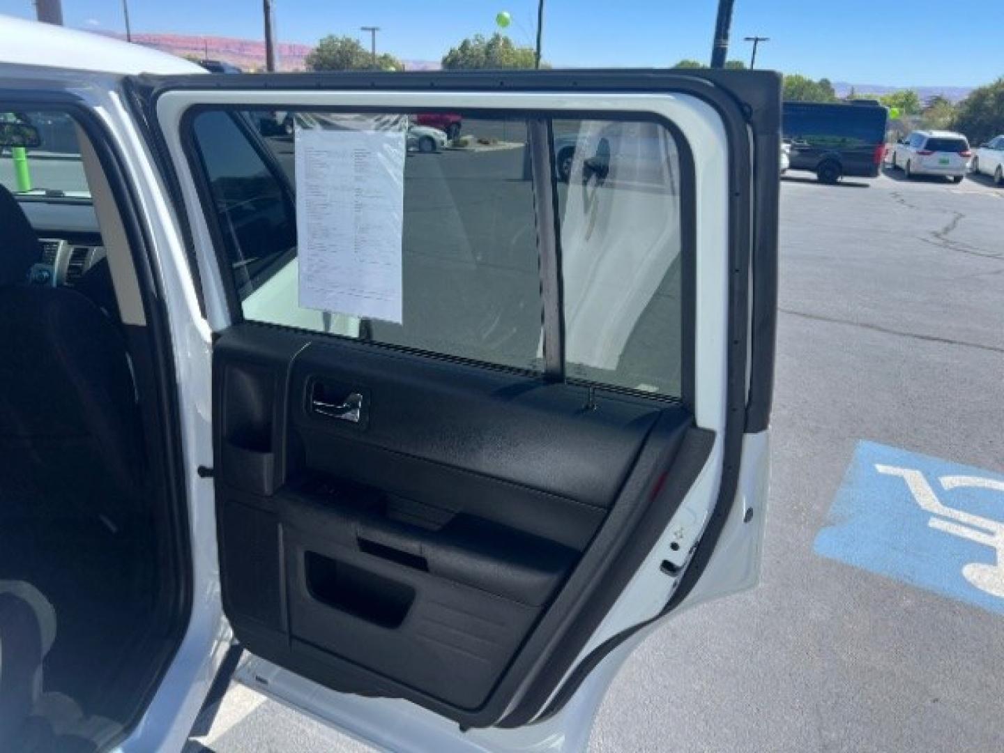 2014 White Suede /Charcoal Black Ford Flex SE FWD (2FMGK5B87EB) with an 3.5L V6 DOHC 24V engine, 6-Speed Automatic Overdrive transmission, located at 1865 East Red Hills Pkwy, St. George, 84770, (435) 628-0023, 37.120850, -113.543640 - Versatile Southern Utah travel starts with this 2014 Ford Flex SE FWD. Its 3.5L V6 engine, 6-speed automatic transmission, and front-wheel drive make it a smart fit for family trips, commuting, and three-row travel. With 147700 miles, this Flex is ready for its next adventure. The SE adds three-row- Photo#27