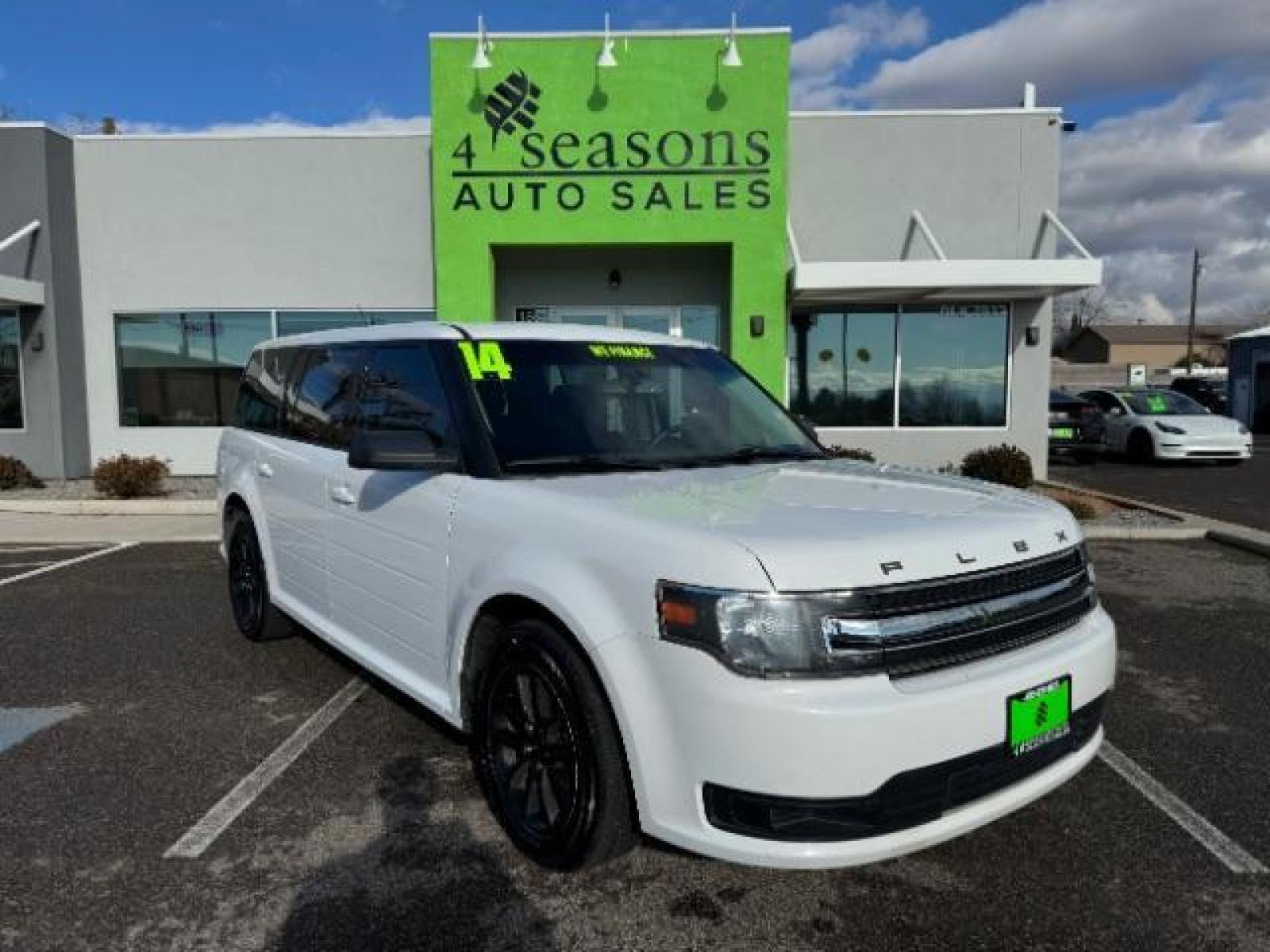 2014 White Suede /Charcoal Black Ford Flex SE FWD (2FMGK5B87EB) with an 3.5L V6 DOHC 24V engine, 6-Speed Automatic Overdrive transmission, located at 1865 East Red Hills Pkwy, St. George, 84770, (435) 628-0023, 37.120850, -113.543640 - We specialize in helping ALL people get the best financing available. No matter your credit score, good, bad or none we can get you an amazing rate. Had a bankruptcy, divorce, or repossessions? We give you the green light to get your credit back on the road. Low down and affordable payments that fit - Photo #0