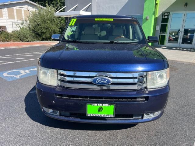 2011 Kona Blue Metallic /Medium Light Stone Leather Interior Ford Flex Limited FWD (2FMGK5DC3BB) with an 3.5L V6 DOHC 24V engine, 6-Speed Automatic Overdrive transmission, located at 1865 East Red Hills Pkwy, St. George, 84770, (435) 628-0023, 37.120850, -113.543640 - We specialize in helping ALL people get the best financing available. No matter your credit score, good, bad or none we can get you an amazing rate. Had a bankruptcy, divorce, or repossessions? We give you the green light to get your credit back on the road. Low down and affordable payments that fit - Photo#1