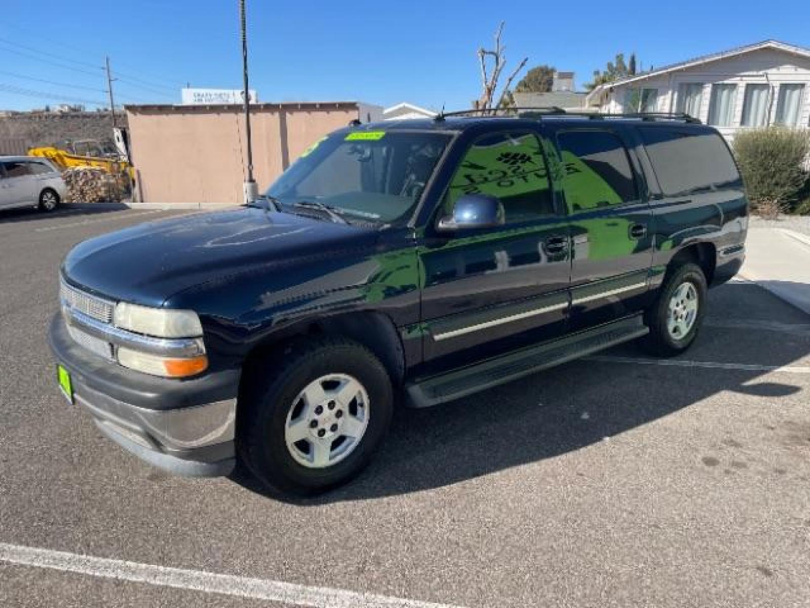 2005 Dark Blue Metallic /Gray/Dark Charcoal Leather Interior Chevrolet Suburban 1500 2WD (3GNEC16Z05G) with an 5.3L V8 OHV 16V FFV engine, 4-Speed Automatic transmission, located at 1865 East Red Hills Pkwy, St. George, 84770, (435) 628-0023, 37.120850, -113.543640 - Photo #4