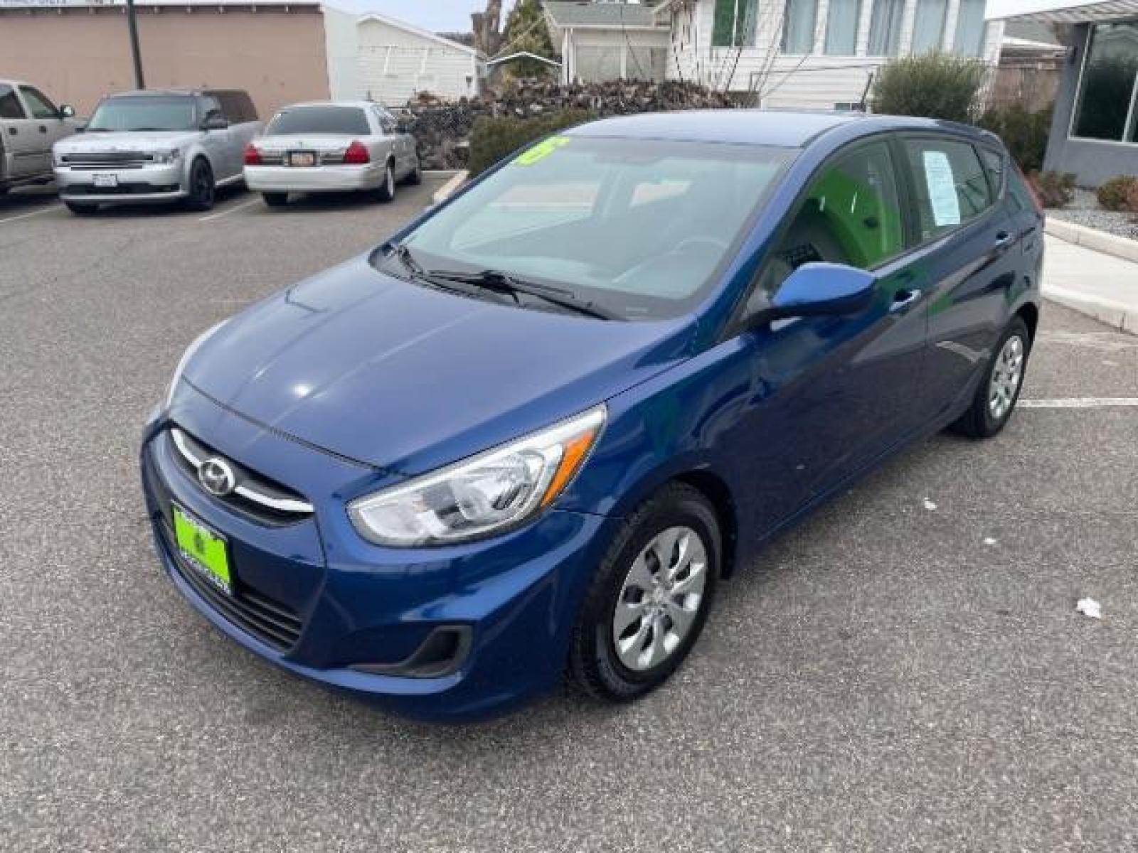2016 Pacific Blue /Black, cloth Hyundai Accent SE 5-Door 6A (KMHCT5AEXGU) with an 1.6L L4 DOHC 16V engine, 6-Speed Automatic transmission, located at 1865 East Red Hills Pkwy, St. George, 84770, (435) 628-0023, 37.120850, -113.543640 - We specialize in helping ALL people get the best financing available. No matter your credit score, good, bad or none we can get you an amazing rate. Had a bankruptcy, divorce, or repossessions? We give you the green light to get your credit back on the road. Low down and affordable payments that fit - Photo #3