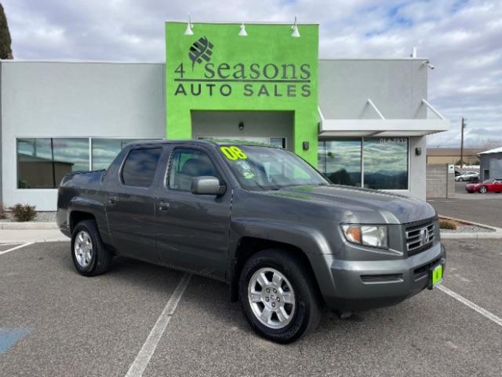 2008 Billet Silver Metallic /Gray Leather Interior Honda Ridgeline RTL (2HJYK16598H) with an 3.5L V6 SOHC 24V engine, 5-Speed Automatic transmission, located at 1865 East Red Hills Pkwy, St. George, 84770, (435) 628-0023, 37.120850, -113.543640 - Photo #0