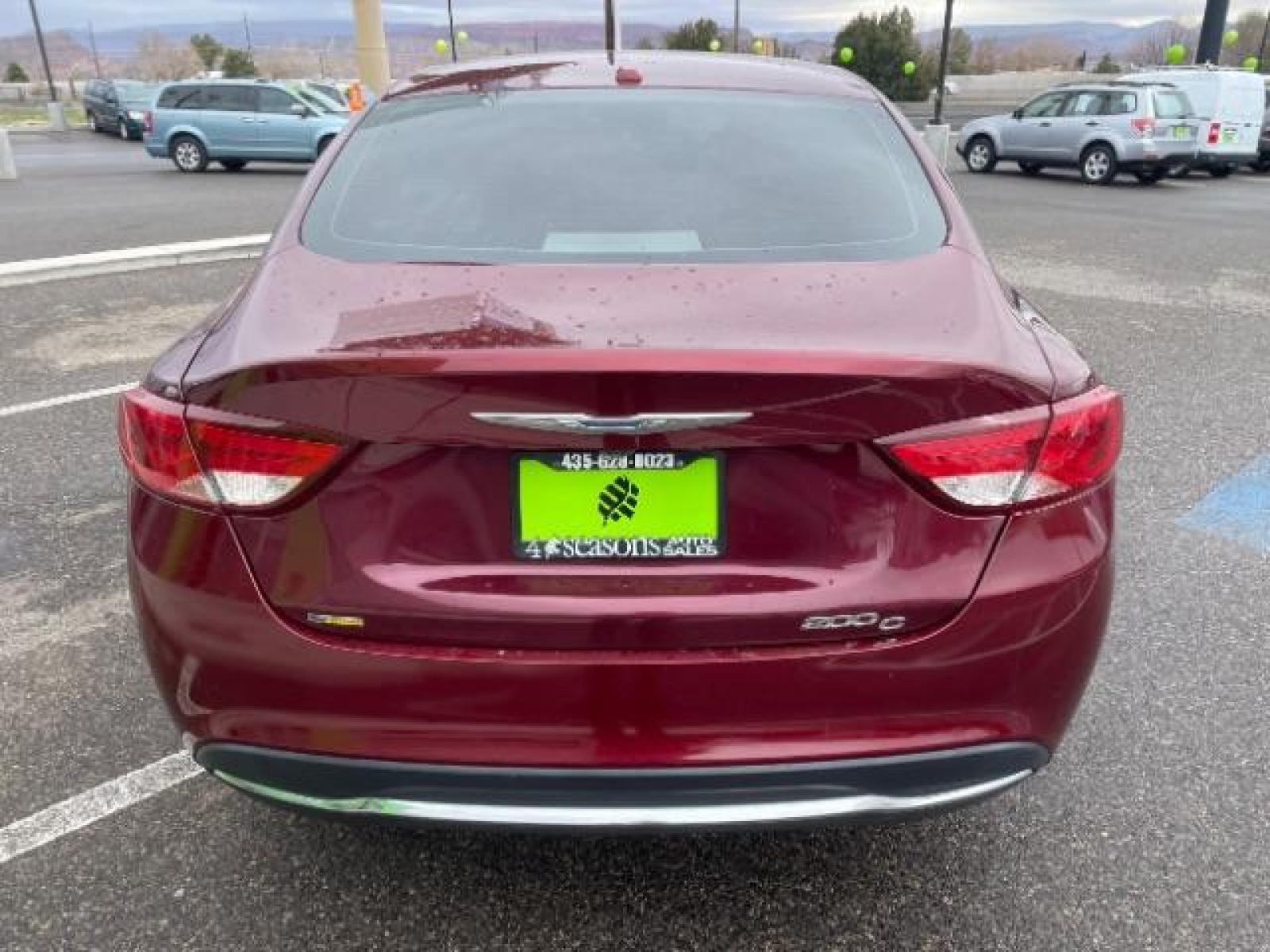 2015 Velvet Red Pearlcoat /Black Chrysler 200 C (1C3CCCCBXFN) with an 2.4L L4 DOHC 16V engine, 9-Speed Automatic transmission, located at 1865 East Red Hills Pkwy, St. George, 84770, (435) 628-0023, 37.120850, -113.543640 - We specialize in helping ALL people get the best financing available. No matter your credit score, good, bad or none we can get you an amazing rate. Had a bankruptcy, divorce, or repossessions? We give you the green light to get your credit back on the road. Low down and affordable payments that fit - Photo #8