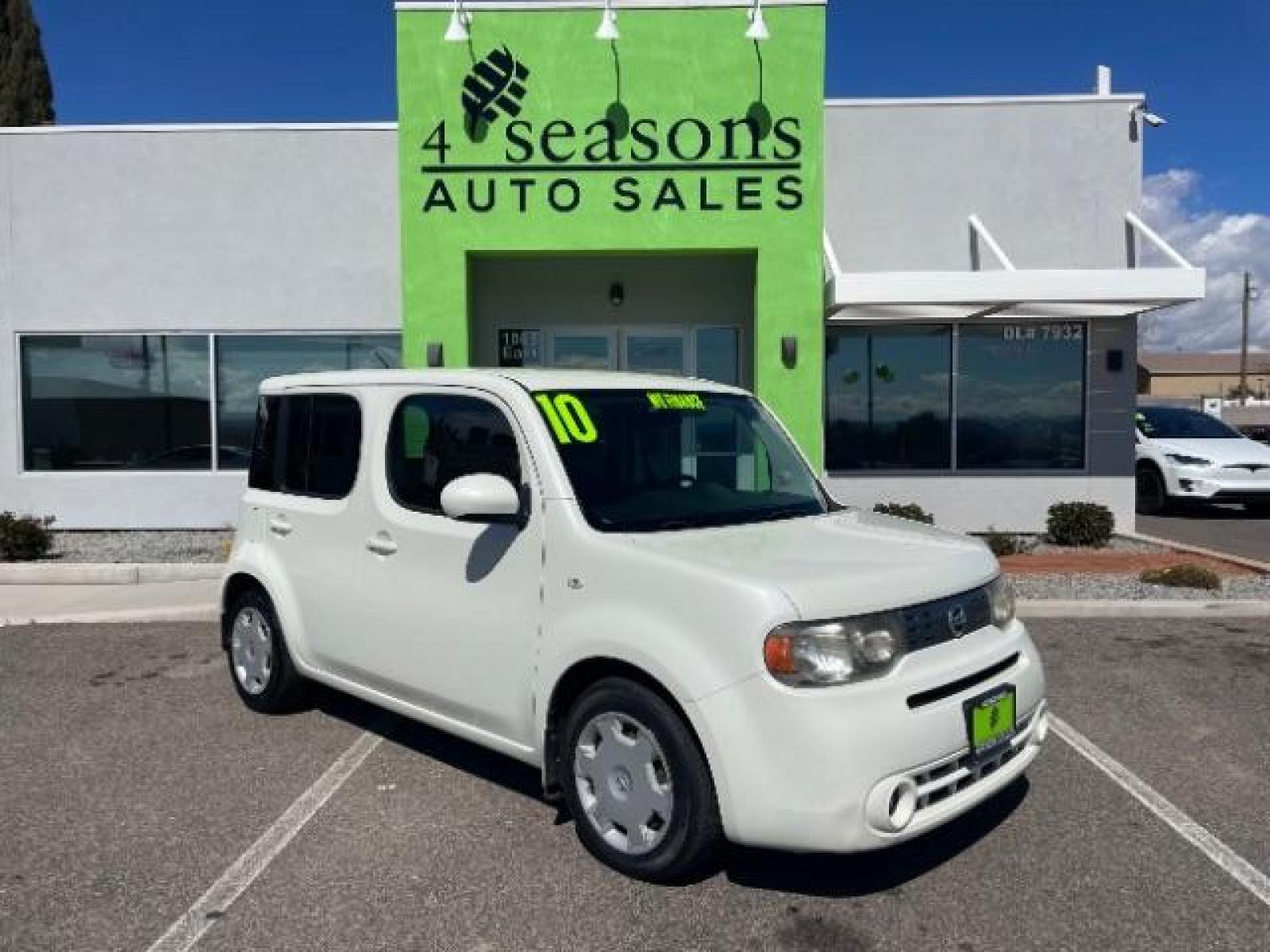 2010 White Pearl /Black Cloth Interior Nissan cube 1.8 S (JN8AZ2KR9AT) with an 1.8L L4 DOHC 16V engine, Continuously Variable Transmission transmission, located at 1865 East Red Hills Pkwy, St. George, 84770, (435) 628-0023, 37.120850, -113.543640 - Photo #0