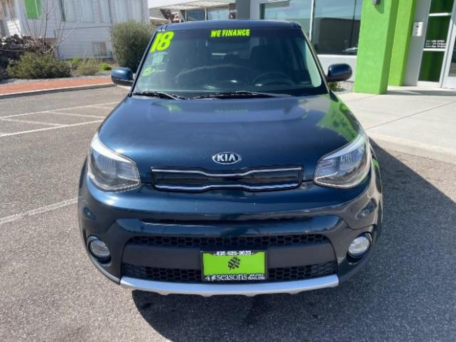 2018 Mysterious Blue /Black, cloth Kia Soul + (KNDJP3A5XJ7) with an 2.0L L4 DOHC 16V engine, 6-Speed Automatic transmission, located at 1865 East Red Hills Pkwy, St. George, 84770, (435) 628-0023, 37.120850, -113.543640 - We specialize in helping ALL people get the best financing available. No matter your credit score, good, bad or none we can get you an amazing rate. Had a bankruptcy, divorce, or repossessions? We give you the green light to get your credit back on the road. Low down and affordable payments that fit - Photo #1