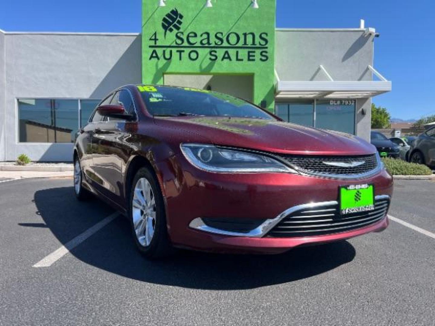 2016 Velvet Red Pearl Coat /Black, premium cloth Chrysler 200 Limited (1C3CCCAB9GN) with an 2.4L L4 DOHC 16V engine, 9-Speed Automatic transmission, located at 1865 East Red Hills Pkwy, St. George, 84770, (435) 628-0023, 37.120850, -113.543640 - We specialize in helping ALL people get the best financing available. No matter your credit score, good, bad or none we can get you an amazing rate. Had a bankruptcy, divorce, or repossessions? We give you the green light to get your credit back on the road. Low down and affordable payments that fit- Photo#0