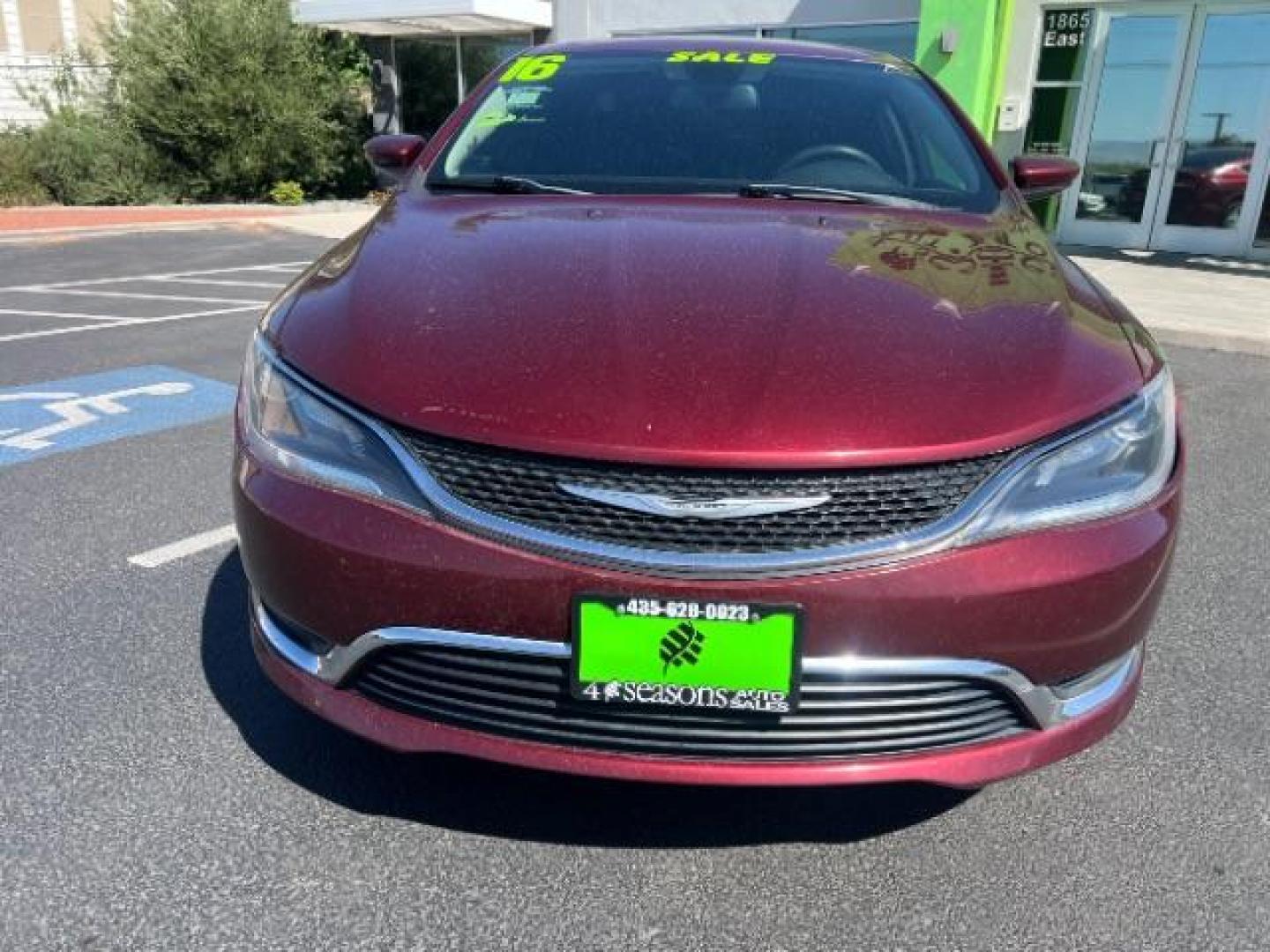 2016 Velvet Red Pearl Coat /Black, premium cloth Chrysler 200 Limited (1C3CCCAB9GN) with an 2.4L L4 DOHC 16V engine, 9-Speed Automatic transmission, located at 1865 East Red Hills Pkwy, St. George, 84770, (435) 628-0023, 37.120850, -113.543640 - We specialize in helping ALL people get the best financing available. No matter your credit score, good, bad or none we can get you an amazing rate. Had a bankruptcy, divorce, or repossessions? We give you the green light to get your credit back on the road. Low down and affordable payments that fit- Photo#1