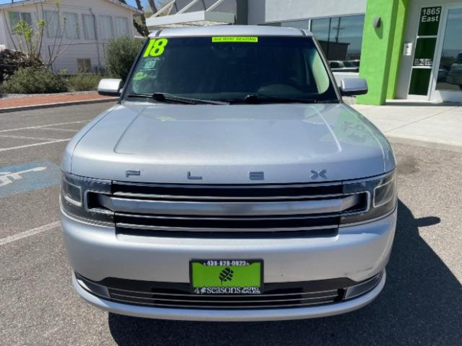 2018 Ingot Silver Metallic /Charcoal Black, leather Ford Flex Limited FWD (2FMGK5D84JB) with an 3.5L V6 DOHC 24V engine, 6-Speed Automatic Overdrive transmission, located at 1865 East Red Hills Pkwy, St. George, 84770, (435) 628-0023, 37.120850, -113.543640 - We specialize in helping ALL people get the best financing available. No matter your credit score, good, bad or none we can get you an amazing rate. Had a bankruptcy, divorce, or repossessions? We give you the green light to get your credit back on the road. Low down and affordable payments that fit - Photo #2