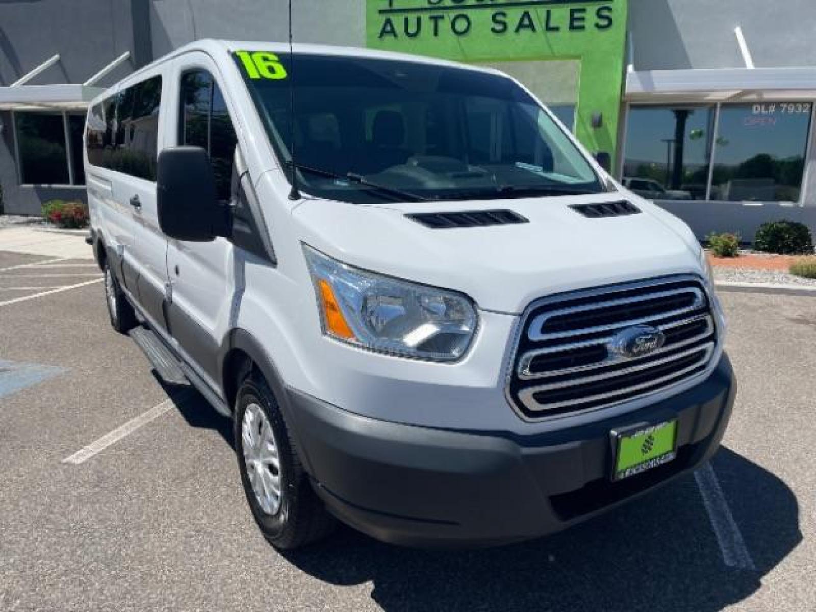 2016 White /Charcoal, cloth Ford Transit 350 Wagon Low Roof XLT 60/40 Pass. 148-in. WB (1FBZX2ZM9GK) with an 3.7L V6 DOHC 24V engine, 6-Speed Automatic transmission, located at 1865 East Red Hills Pkwy, St. George, 84770, (435) 628-0023, 37.120850, -113.543640 - We specialize in helping ALL people get the best financing available. No matter your credit score, good, bad or none we can get you an amazing rate. Had a bankruptcy, divorce, or repossessions? We give you the green light to get your credit back on the road. Low down and affordable payments that fit - Photo #1