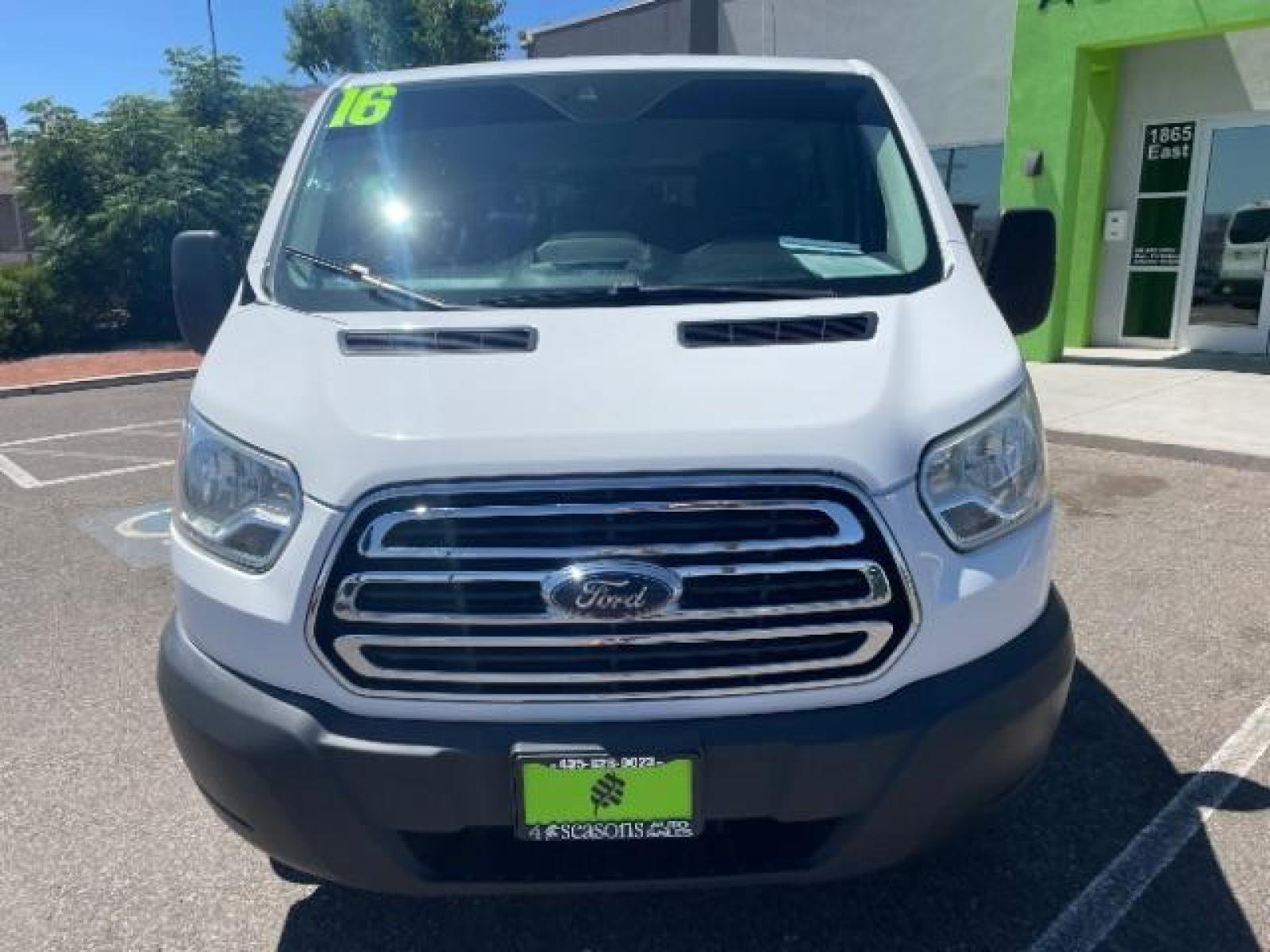 2016 White /Charcoal, cloth Ford Transit 350 Wagon Low Roof XLT 60/40 Pass. 148-in. WB (1FBZX2ZM9GK) with an 3.7L V6 DOHC 24V engine, 6-Speed Automatic transmission, located at 1865 East Red Hills Pkwy, St. George, 84770, (435) 628-0023, 37.120850, -113.543640 - We specialize in helping ALL people get the best financing available. No matter your credit score, good, bad or none we can get you an amazing rate. Had a bankruptcy, divorce, or repossessions? We give you the green light to get your credit back on the road. Low down and affordable payments that fit - Photo #2