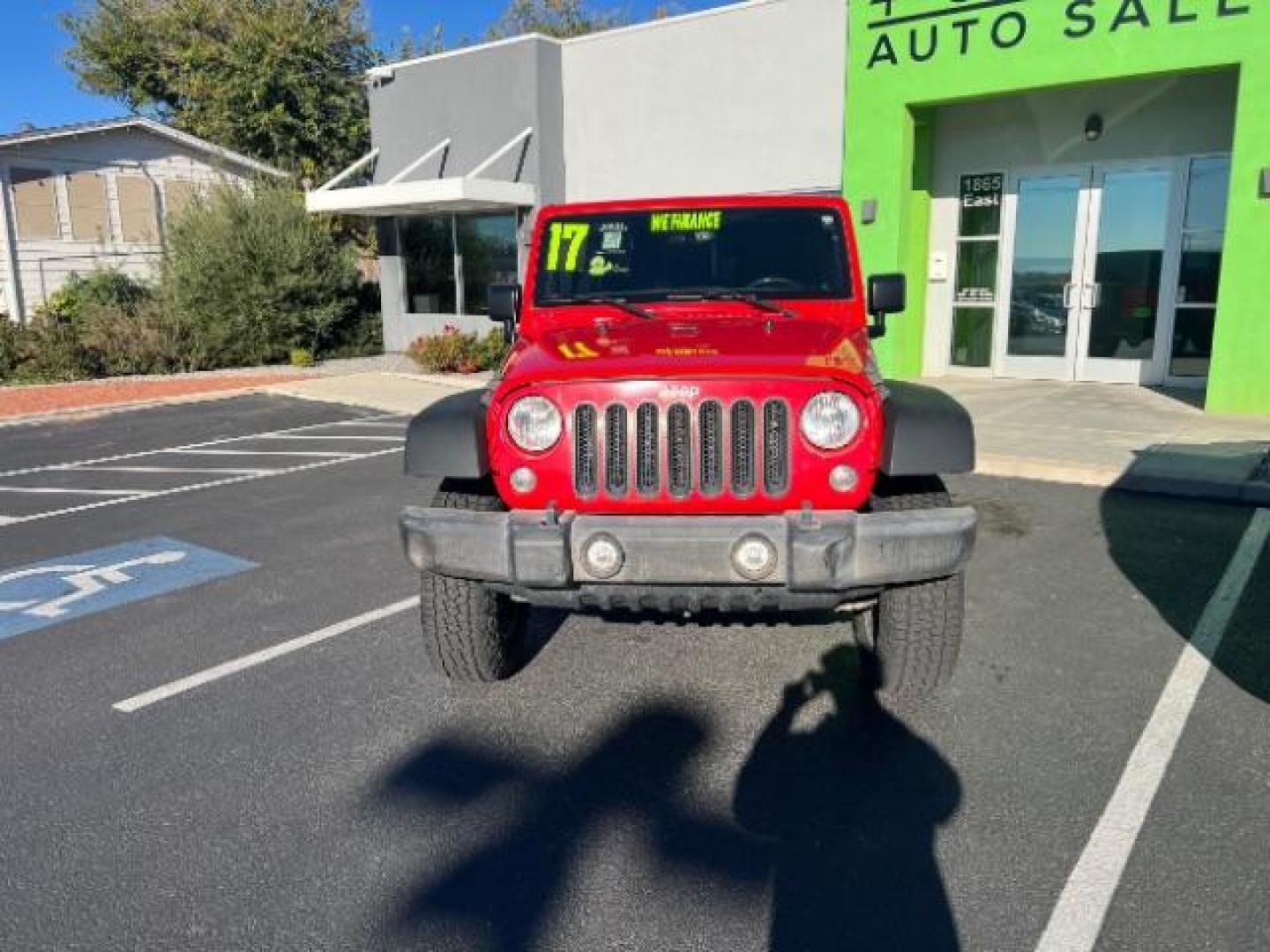 2017 Firecracker Red Clear Coat /Black, cloth Jeep Wrangler Unlimited Sport 4WD (1C4BJWDG2HL) with an 3.6L V6 DOHC 24V FFV engine, 5-Speed Automatic transmission, located at 1865 East Red Hills Pkwy, St. George, 84770, (435) 628-0023, 37.120850, -113.543640 - We specialize in helping ALL people get the best financing available. No matter your credit score, good, bad or none we can get you an amazing rate. Had a bankruptcy, divorce, or repossessions? We give you the green light to get your credit back on the road. Low down and affordable payments that fit - Photo#1