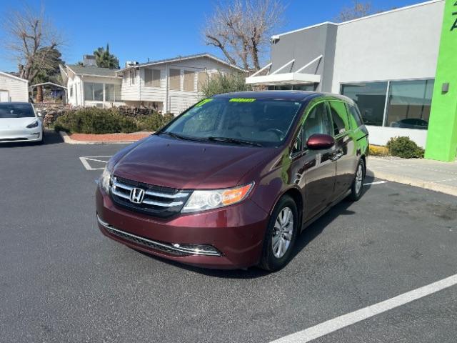 2017 Deep Scarlet Pearl /Beige, leather Honda Odyssey EX-L (5FNRL5H6XHB) with an 3.5L V6 SOHC 24V engine, 6-Speed Automatic transmission, located at 1865 East Red Hills Pkwy, St. George, 84770, (435) 628-0023, 37.120850, -113.543640 - Photo#2