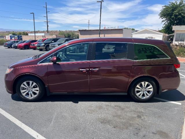 2017 Deep Scarlet Pearl /Beige, leather Honda Odyssey EX-L (5FNRL5H6XHB) with an 3.5L V6 SOHC 24V engine, 6-Speed Automatic transmission, located at 1865 East Red Hills Pkwy, St. George, 84770, (435) 628-0023, 37.120850, -113.543640 - We specialize in helping ALL people get the best financing available. No matter your credit score, good, bad or none we can get you an amazing rate. Had a bankruptcy, divorce, or repossessions? We give you the green light to get your credit back on the road. Low down and affordable payments that fit - Photo#3