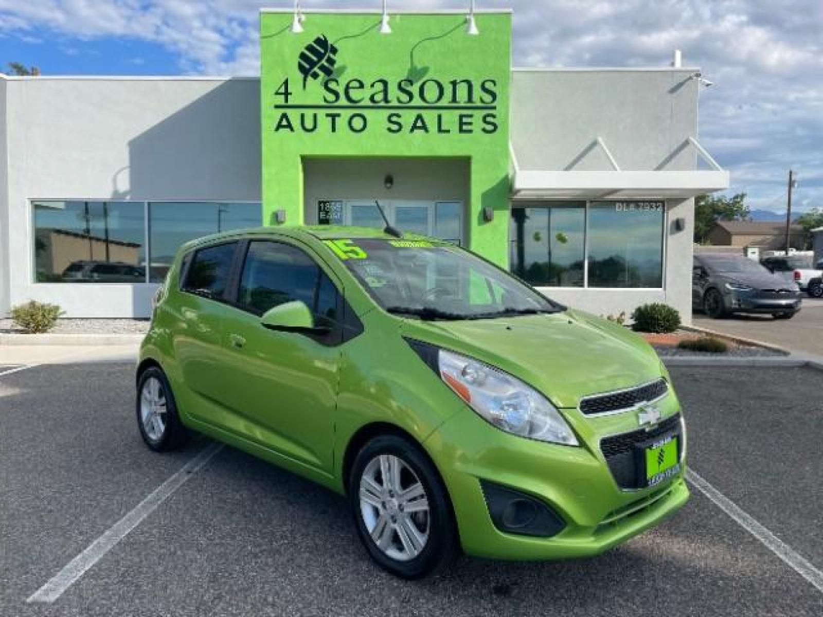 2015 Lime Metallic /Silver w/Silver Trim Chevrolet Spark LS Manual (KL8CA6S91FC) with an 1.2L L4 16V DOHC engine, 5-Speed Manual transmission, located at 1865 East Red Hills Pkwy, St. George, 84770, (435) 628-0023, 37.120850, -113.543640 - We specialize in helping ALL people get the best financing available. No matter your credit score, good, bad or none we can get you an amazing rate. Had a bankruptcy, divorce, or repossessions? We give you the green light to get your credit back on the road. Low down and affordable payments that fit - Photo #0