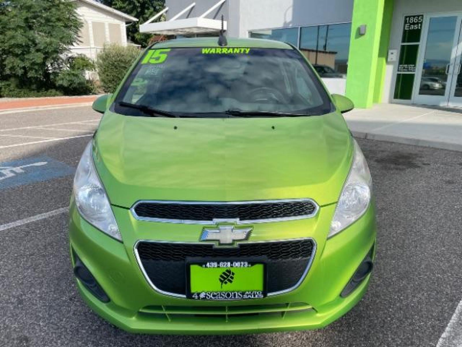 2015 Lime Metallic /Silver w/Silver Trim Chevrolet Spark LS Manual (KL8CA6S91FC) with an 1.2L L4 16V DOHC engine, 5-Speed Manual transmission, located at 1865 East Red Hills Pkwy, St. George, 84770, (435) 628-0023, 37.120850, -113.543640 - We specialize in helping ALL people get the best financing available. No matter your credit score, good, bad or none we can get you an amazing rate. Had a bankruptcy, divorce, or repossessions? We give you the green light to get your credit back on the road. Low down and affordable payments that fit - Photo #2