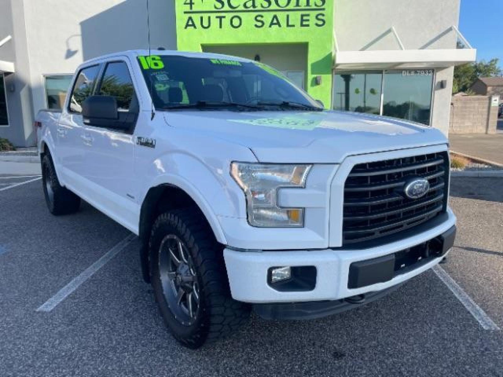 2016 Oxford White /Black, premium cloth Ford F-150 XLT SuperCrew 5.5-ft. Bed 4WD (1FTEW1EP3GK) with an 2.7L V6 DOHC 24V engine, 6-Speed Automatic transmission, located at 1865 East Red Hills Pkwy, St. George, 84770, (435) 628-0023, 37.120850, -113.543640 - We specialize in helping ALL people get the best financing available. No matter your credit score, good, bad or none we can get you an amazing rate. Had a bankruptcy, divorce, or repossessions? We give you the green light to get your credit back on the road. Low down and affordable payments that fit - Photo #1