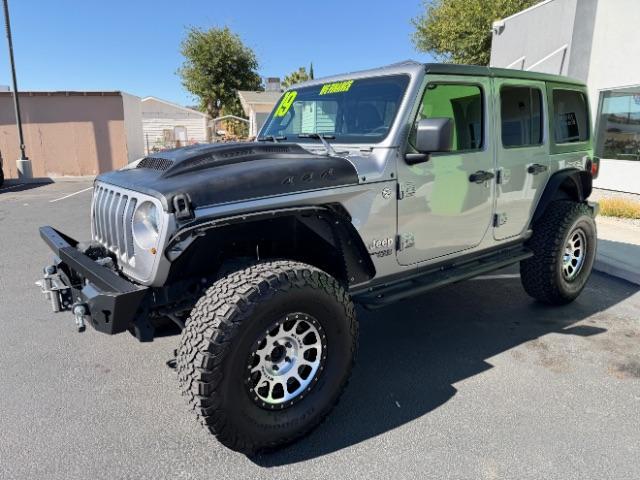 2019 Grey /Black Jeep Wrangler Unlimited Sport (1C4HJXDG3KW) with an 3.6L V6 DOHC 24V FFV engine, 6-Speed Automatic transmission, located at 1865 East Red Hills Pkwy, St. George, 84770, (435) 628-0023, 37.120850, -113.543640 - We specialize in helping ALL people get the best financing available. No matter your credit score, good, bad or none we can get you an amazing rate. Had a bankruptcy, divorce, or repossessions? We give you the green light to get your credit back on the road. Low down and affordable payments that fit - Photo#2