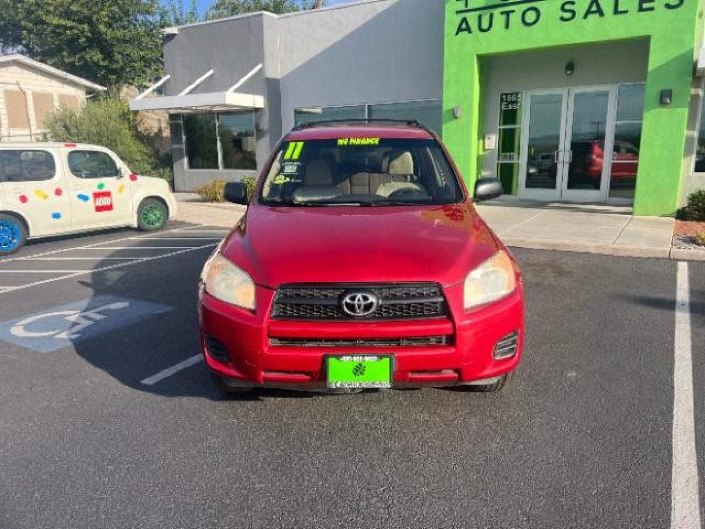 2011 Barcelona Red Metallic /Ash Cloth Interior Toyota RAV4 Base I4 2WD (2T3ZF4DVXBW) with an 2.4L L4 DOHC 16V engine, 4-Speed Automatic transmission, located at 940 North Main Street, Cedar City, UT, 84720, (435) 628-0023, 37.692936, -113.061897 - Photo#1