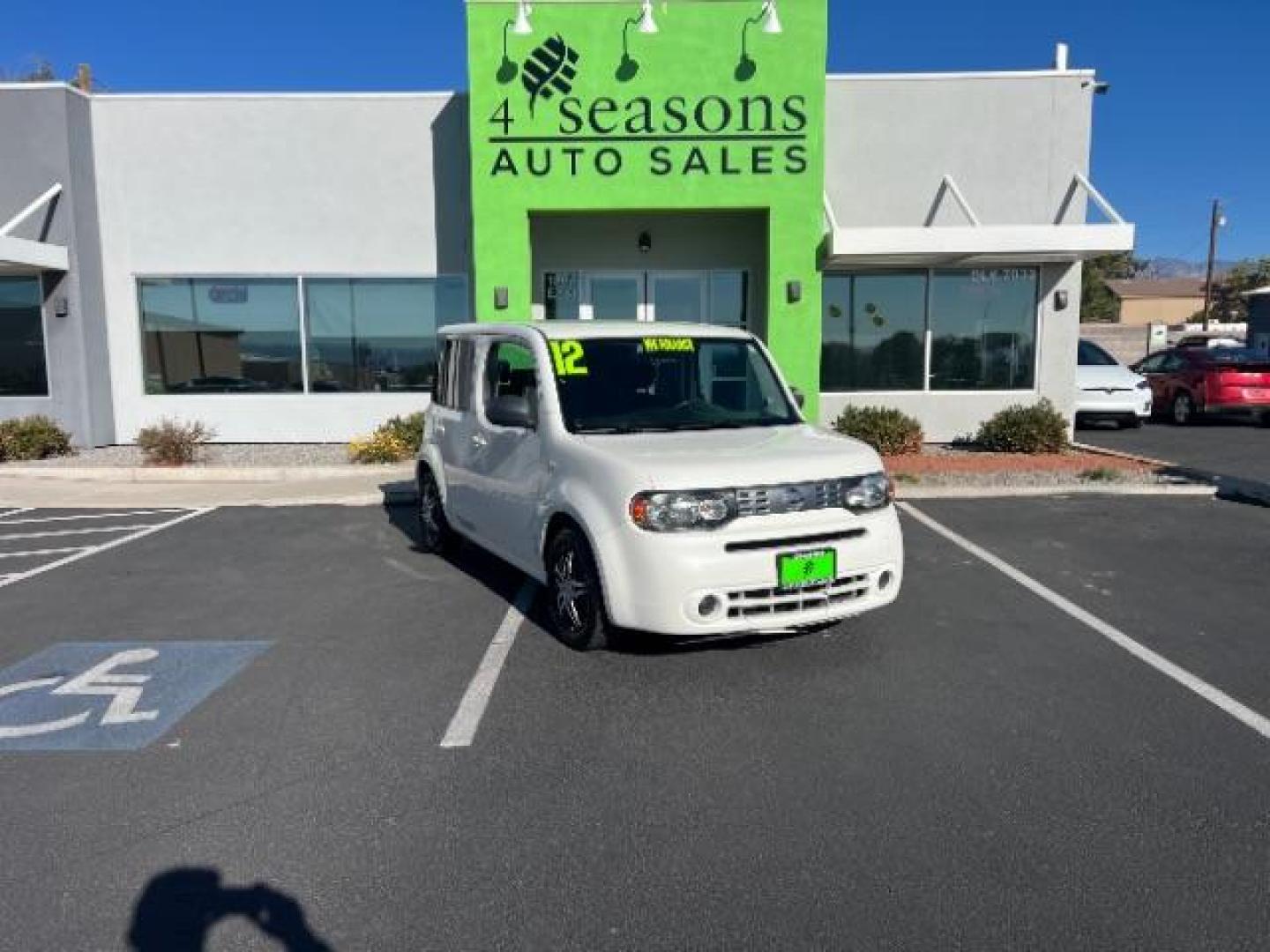 2012 Pearl White /Light Gray Cloth Int Nissan cube 1.8 S (JN8AZ2KR3CT) with an 1.8L L4 DOHC 16V engine, Continuously Variabl transmission, located at 1865 East Red Hills Pkwy, St. George, 84770, (435) 628-0023, 37.120850, -113.543640 - Photo#0