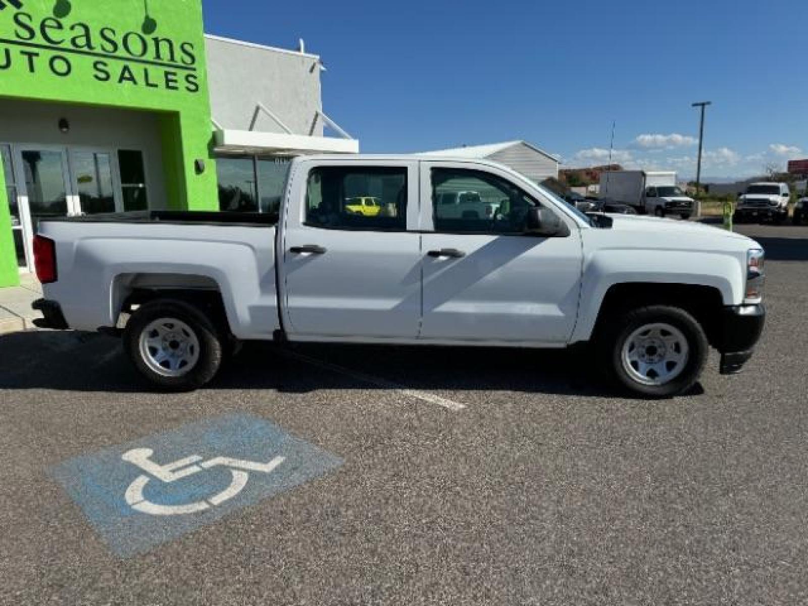 2018 Summit White /Gray Leather Interior Chevrolet Silverado 1500 Work Truck Crew Cab Short Box 2WD (3GCPCNEH0JG) with an 4.3L V6 OHV 12V engine, 6-Speed Automatic transmission, located at 1865 East Red Hills Pkwy, St. George, 84770, (435) 628-0023, 37.120850, -113.543640 - We specialize in helping ALL people get the best financing available. No matter your credit score, good, bad or none we can get you an amazing rate. Had a bankruptcy, divorce, or repossessions? We give you the green light to get your credit back on the road. Low down and affordable payments that fit - Photo #11