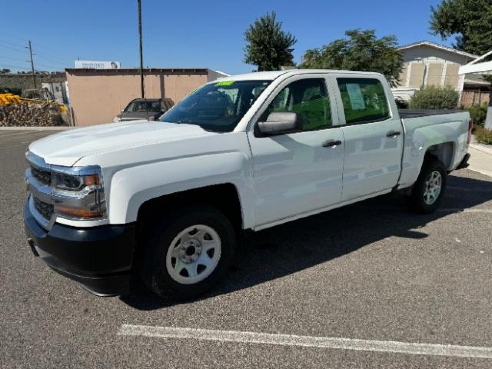 2018 Summit White /Gray Leather Interior Chevrolet Silverado 1500 Work Truck Crew Cab Short Box 2WD (3GCPCNEH0JG) with an 4.3L V6 OHV 12V engine, 6-Speed Automatic transmission, located at 1865 East Red Hills Pkwy, St. George, 84770, (435) 628-0023, 37.120850, -113.543640 - We specialize in helping ALL people get the best financing available. No matter your credit score, good, bad or none we can get you an amazing rate. Had a bankruptcy, divorce, or repossessions? We give you the green light to get your credit back on the road. Low down and affordable payments that fit - Photo #4