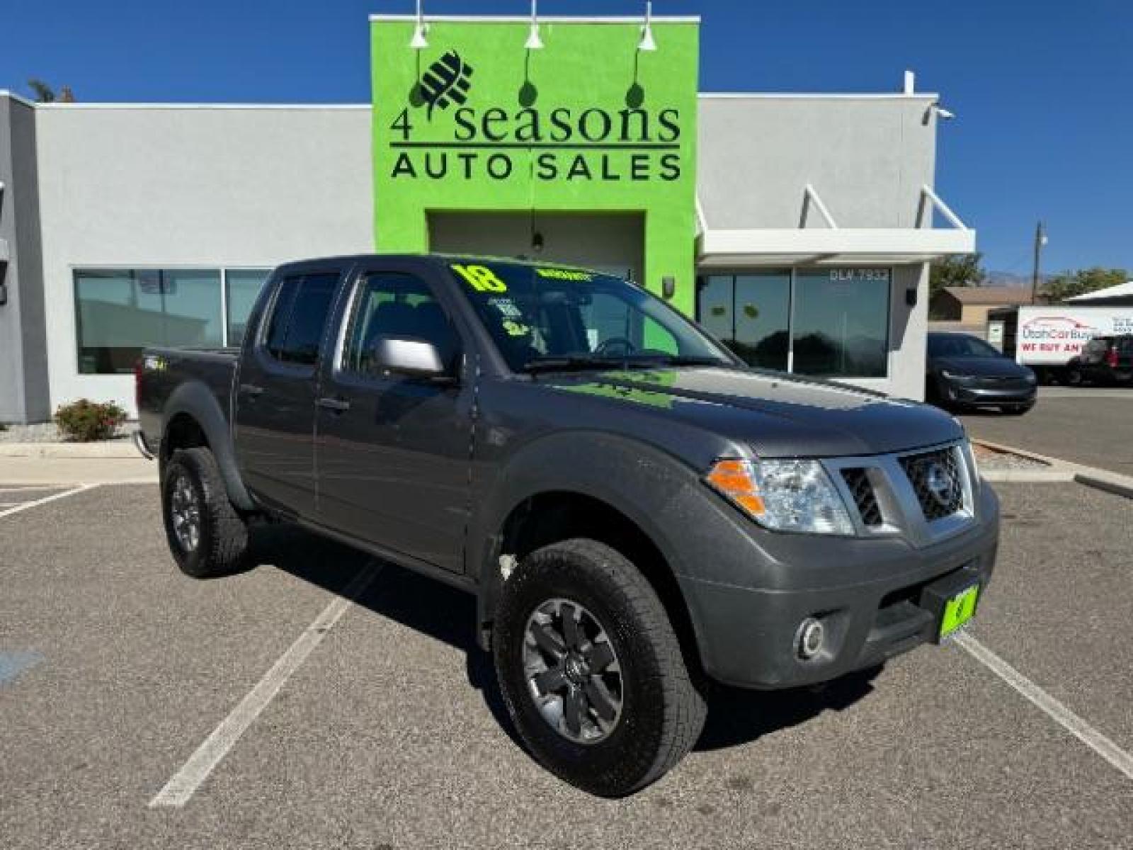 2018 Arctic Blue Metallic /Graphite w/White Stitching, cloth Nissan Frontier PRO-4X Crew Cab 5AT 4WD (1N6AD0EV9JN) with an 4.0L V6 DOHC 24V engine, 5-Speed Automatic transmission, located at 1865 East Red Hills Pkwy, St. George, 84770, (435) 628-0023, 37.120850, -113.543640 - We specialize in helping ALL people get the best financing available. No matter your credit score, good, bad or none we can get you an amazing rate. Had a bankruptcy, divorce, or repossessions? We give you the green light to get your credit back on the road. Low down and affordable payments that fit - Photo #0