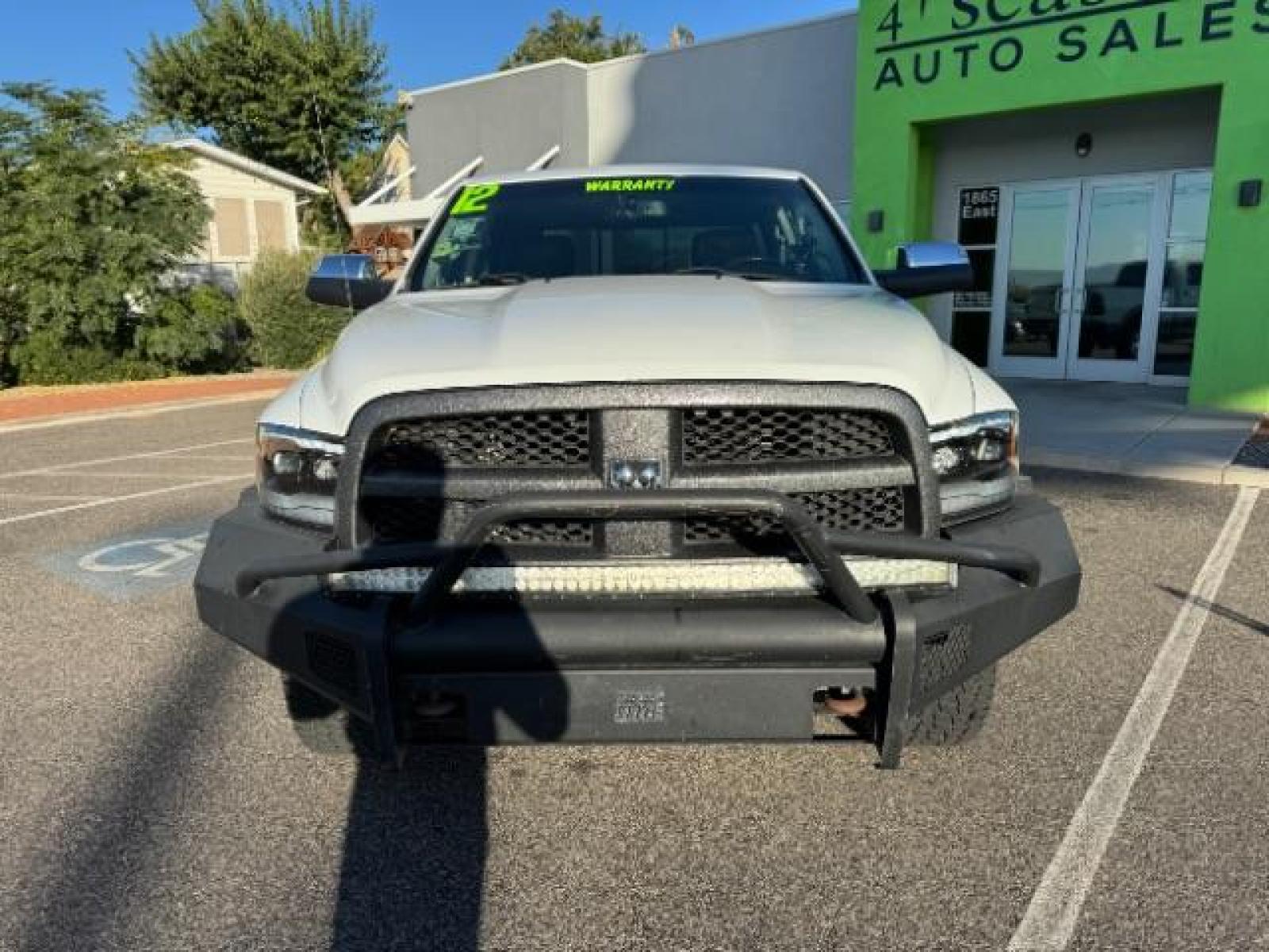 2012 Bright White /Dark Slate Leather Interior RAM 1500 Laramie Crew Cab 4WD (1C6RD7NTXCS) with an 5.7L V8 OHV 16V engine, 6-Speed Automatic transmission, located at 1865 East Red Hills Pkwy, St. George, 84770, (435) 628-0023, 37.120850, -113.543640 - Photo #2
