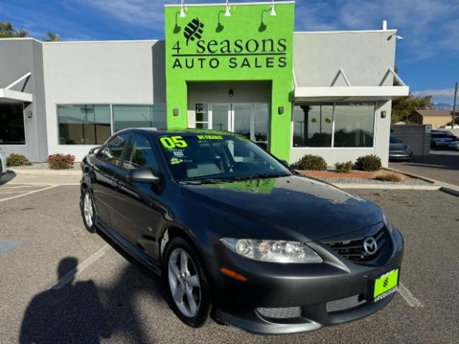 2005 Steel Gray Metallic /Two-Tone Gray Leather Seats Mazda Mazda6 s Sport Model (1YVHP80D155) with an 3.0L V6 DOHC 24V engine, 5-Speed Manual transmission, located at 1865 East Red Hills Pkwy, St. George, 84770, (435) 628-0023, 37.120850, -113.543640 - We specialize in helping ALL people get the best financing available. No matter your credit score, good, bad or none we can get you an amazing rate. Had a bankruptcy, divorce, or repossessions? We give you the green light to get your credit back on the road. Low down and affordable payments that fit - Photo #0