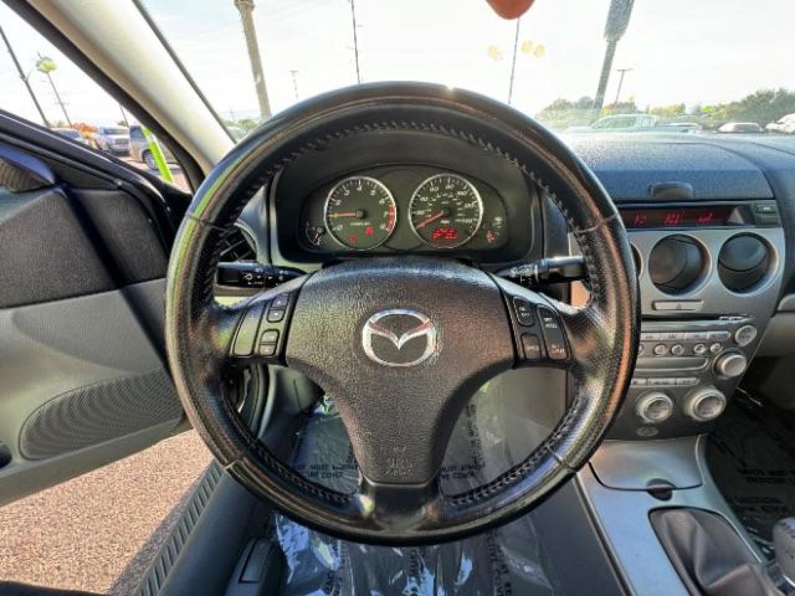 2005 Steel Gray Metallic /Two-Tone Gray Leather Seats Mazda Mazda6 s Sport Model (1YVHP80D155) with an 3.0L V6 DOHC 24V engine, 5-Speed Manual transmission, located at 1865 East Red Hills Pkwy, St. George, 84770, (435) 628-0023, 37.120850, -113.543640 - Photo #20