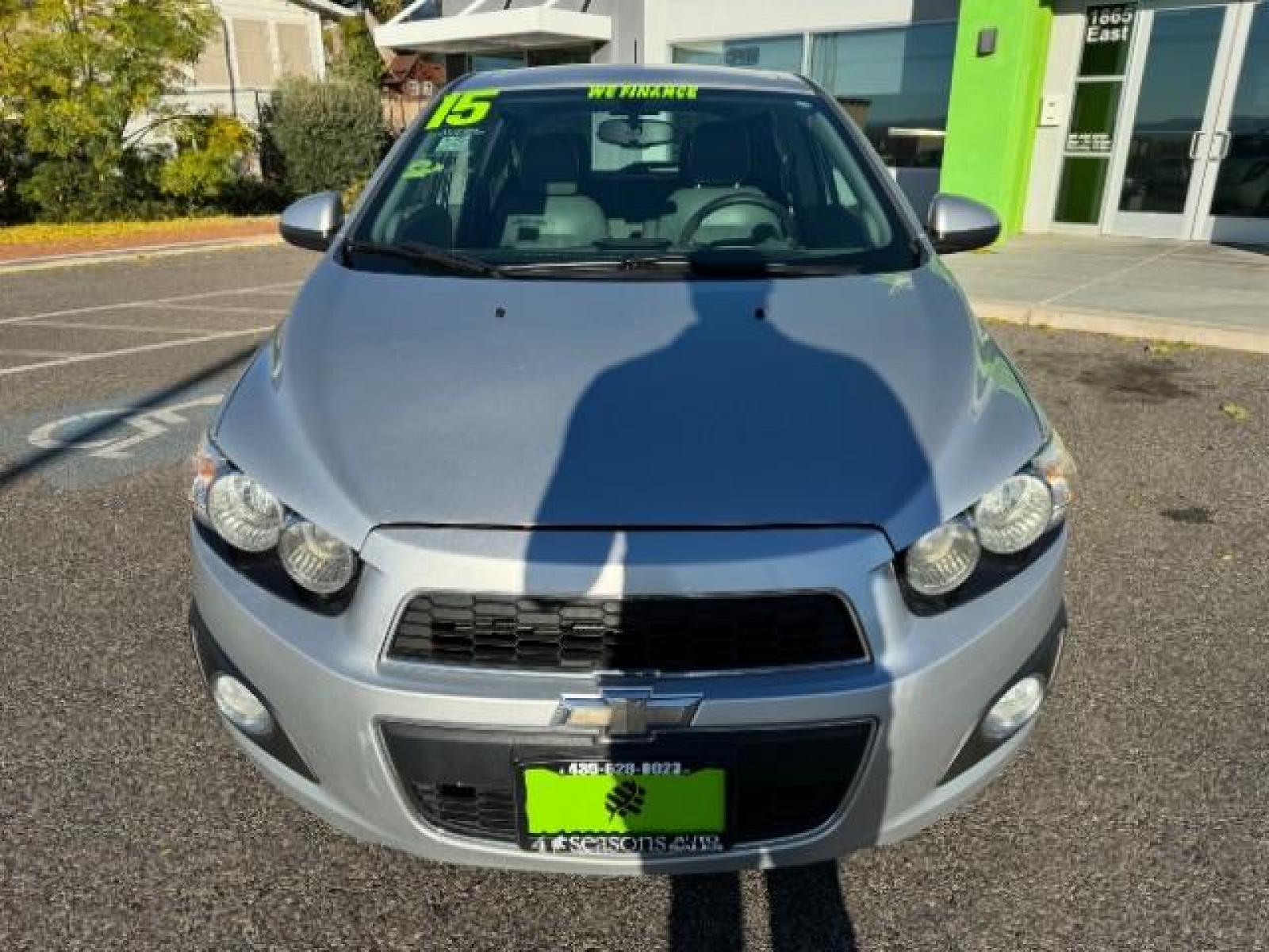 2015 Silver Ice Metallic /Dark Pewter/Dark Titanium Chevrolet Sonic LTZ Auto 5-Door (1G1JE6SB0F4) with an 1.4L L4 DOHC 24V TURBO engine, 6-Speed Automatic transmission, located at 1865 East Red Hills Pkwy, St. George, 84770, (435) 628-0023, 37.120850, -113.543640 - Photo #3