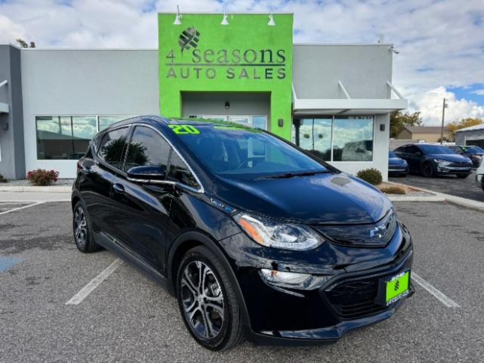 2020 Mosaic Black Metallic /Dark Galvanized Gray, leather Chevrolet Bolt EV Premier (1G1FZ6S06L4) with an ELECTRIC engine, 1-Speed Automatic transmission, located at 1865 East Red Hills Pkwy, St. George, 84770, (435) 628-0023, 37.120850, -113.543640 - Qualifies for $4,000 EV federal tax credit! We specialize in helping ALL people get the best financing available. No matter your credit score, good, bad or none we can get you an amazing rate. Had a bankruptcy, divorce, or repossessions? We give you the green light to get your credit back on the ro - Photo #0