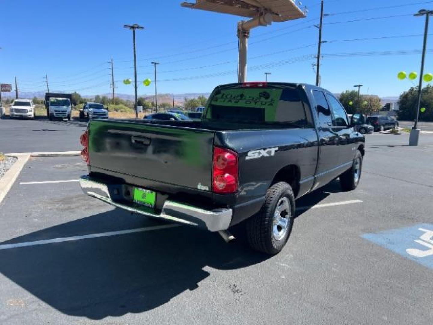 2008 Brilliant Black Crystal Pearl /Medium Slate Gray Cloth Interior Dodge Ram 1500 ST Quad Cab 2WD (1D7HA18K18J) with an 3.7L V6 SOHC 12V engine, 5-Speed Automatic transmission, located at 1865 East Red Hills Pkwy, St. George, 84770, (435) 628-0023, 37.120850, -113.543640 - Photo#6