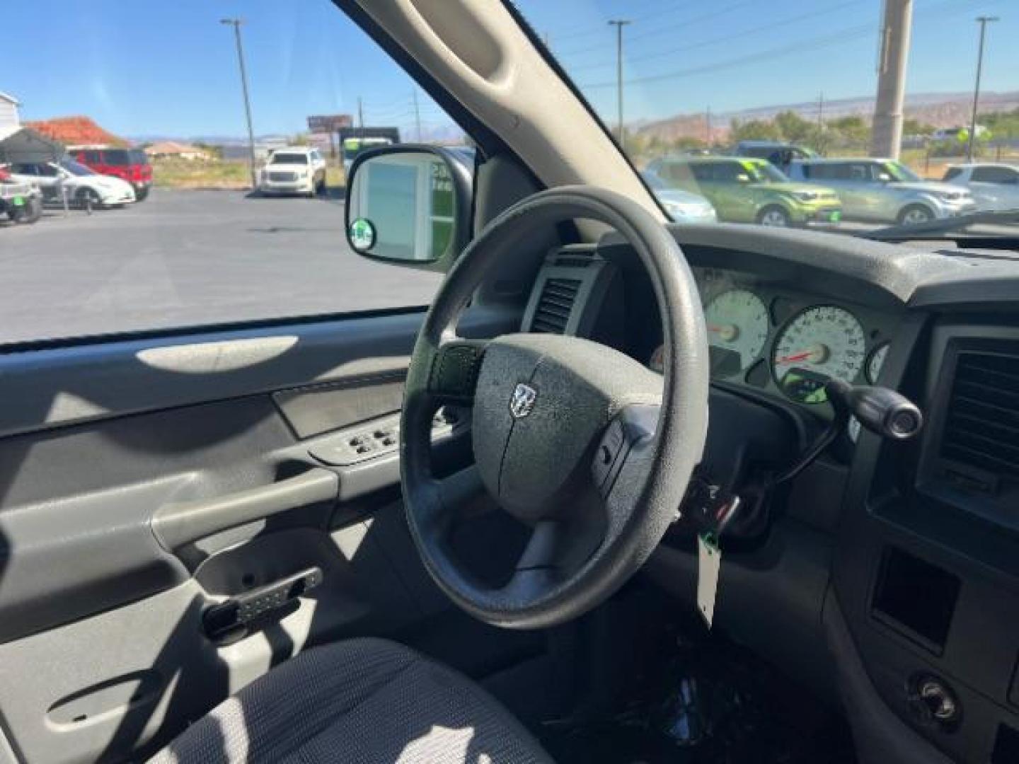 2008 Brilliant Black Crystal Pearl /Medium Slate Gray Cloth Interior Dodge Ram 1500 ST Quad Cab 2WD (1D7HA18K18J) with an 3.7L V6 SOHC 12V engine, 5-Speed Automatic transmission, located at 1865 East Red Hills Pkwy, St. George, 84770, (435) 628-0023, 37.120850, -113.543640 - Photo#30