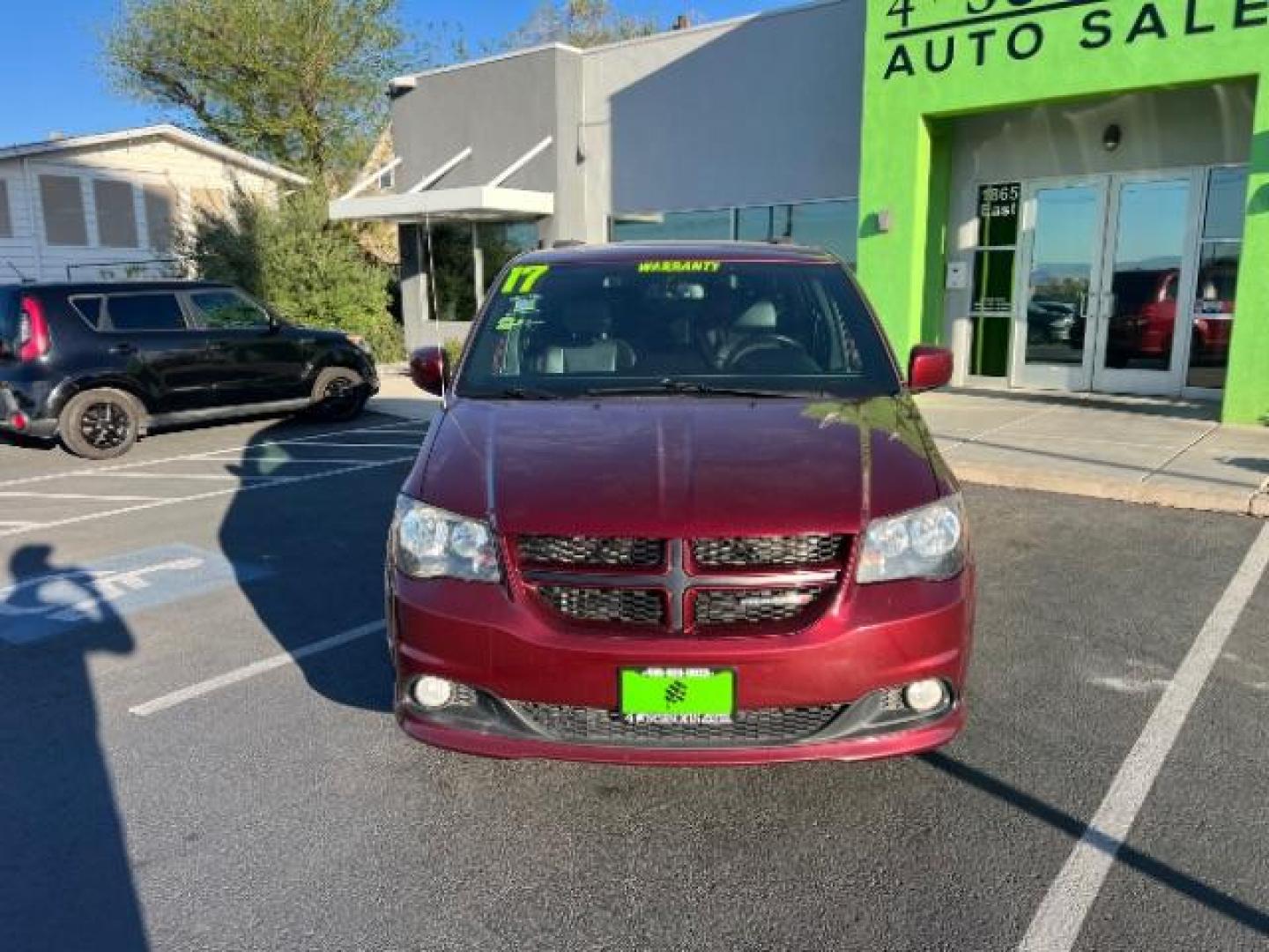 2017 Octane Red Pearl Coat /Black, leather Dodge Grand Caravan GT (2C4RDGEG7HR) with an 3.6L V6 DOHC 24V engine, 6-Speed Automatic transmission, located at 1865 East Red Hills Pkwy, St. George, 84770, (435) 628-0023, 37.120850, -113.543640- Photo#1