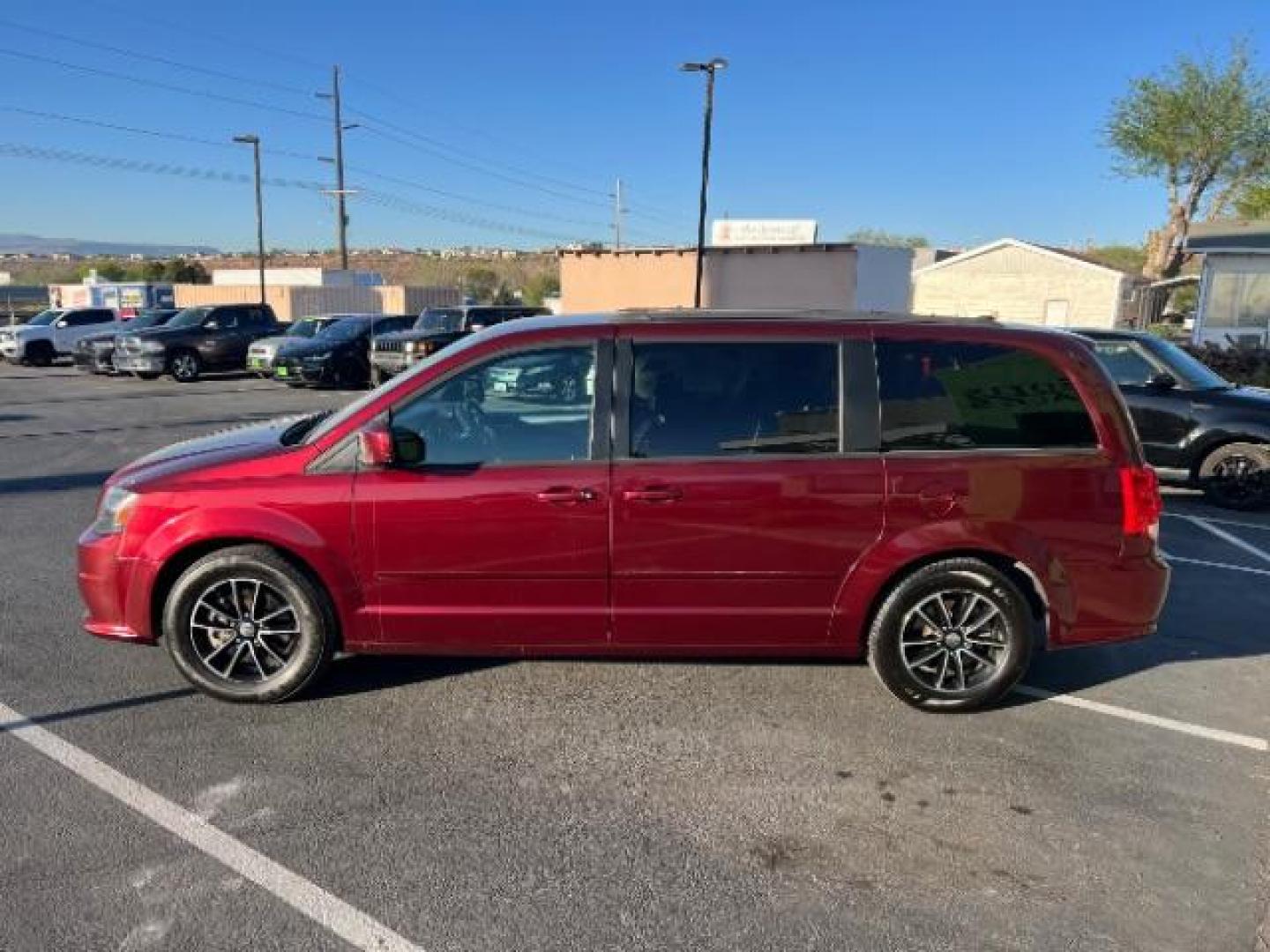 2017 Octane Red Pearl Coat /Black, leather Dodge Grand Caravan GT (2C4RDGEG7HR) with an 3.6L V6 DOHC 24V engine, 6-Speed Automatic transmission, located at 1865 East Red Hills Pkwy, St. George, 84770, (435) 628-0023, 37.120850, -113.543640- Photo#3