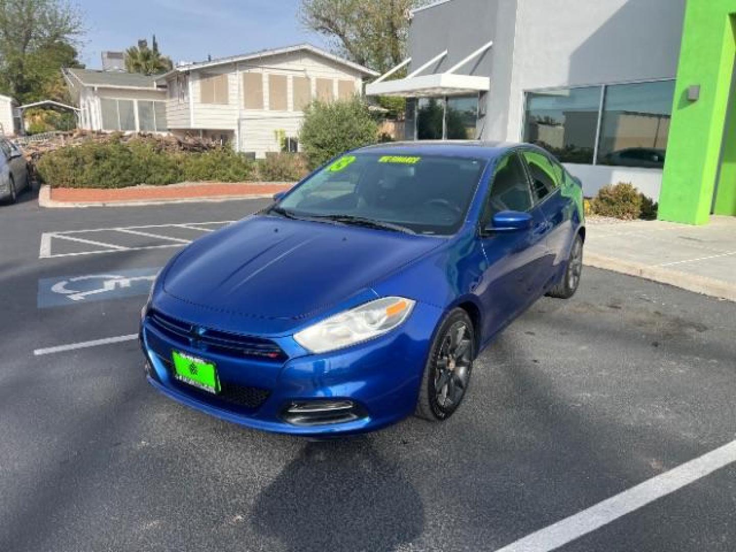 2013 True Blue Pearl /Black Cloth Interior Dodge Dart SXT (1C3CDFBA6DD) with an 2.0L L4 DOHC 16V TUR engine, 6-Speed Automatic transmission, located at 940 North Main Street, Cedar City, UT, 84720, (435) 628-0023, 37.692936, -113.061897 - We specialize in helping ALL people get the best financing available. No matter your credit score, good, bad or none we can get you an amazing rate. Had a bankruptcy, divorce, or repossessions? We give you the green light to get your credit back on the road. Low down and affordable payments that fit - Photo#2