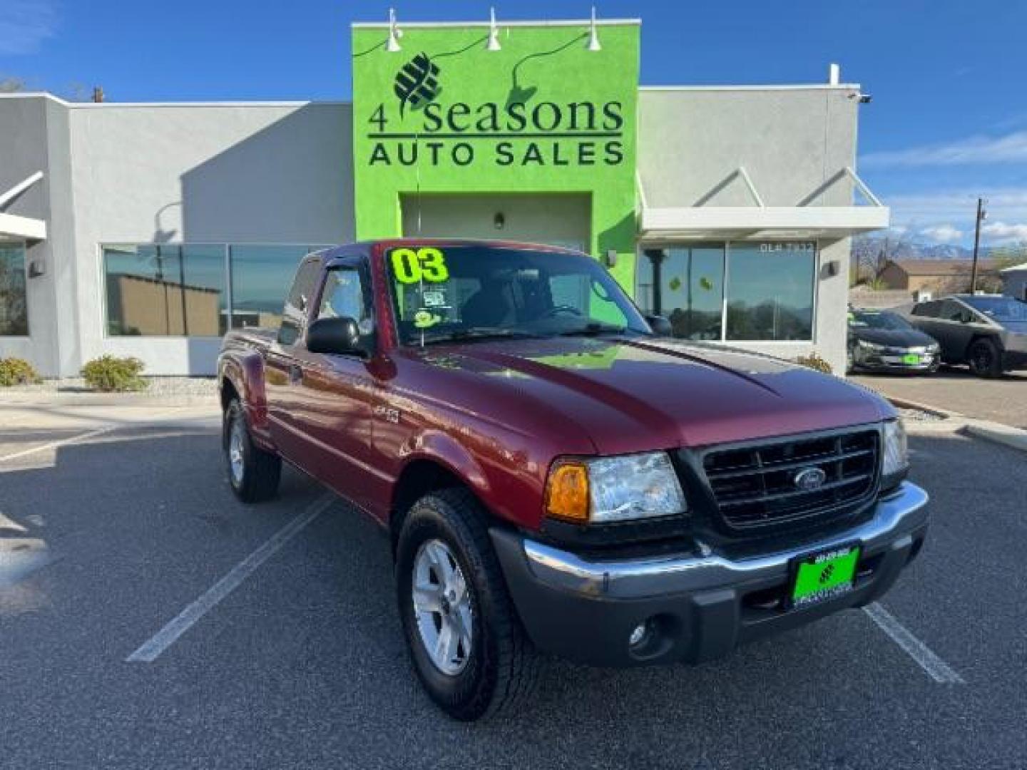 2003 MAROON /Dark Graphite Cloth Ford Ranger XLT (1FTZR45E53P) with an 4.0L V6 SOHC 12V engine, located at 1865 East Red Hills Pkwy, St. George, 84770, (435) 628-0023, 37.120850, -113.543640 - Photo#0
