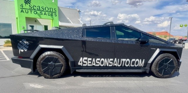 2024 Chrome /White Tesla Cybertruck Foundation (7G2CEHED1RA) with an ELECTRIC engine, Electric transmission, located at 1865 East Red Hills Pkwy, St. George, 84770, (435) 628-0023, 37.120850, -113.543640 - 2024 Tesla Cybertruck AWD FOUNDATION Series-! Extremely well equipped with Full Self Driving (Supervised) PAID for- not just a monthly subscription! This truck has been tastefully upgraded with many extras and stands out from a stock Cybertruck. Highlights and Extras: *PAID Full Self Driving (FSD)- Photo#6